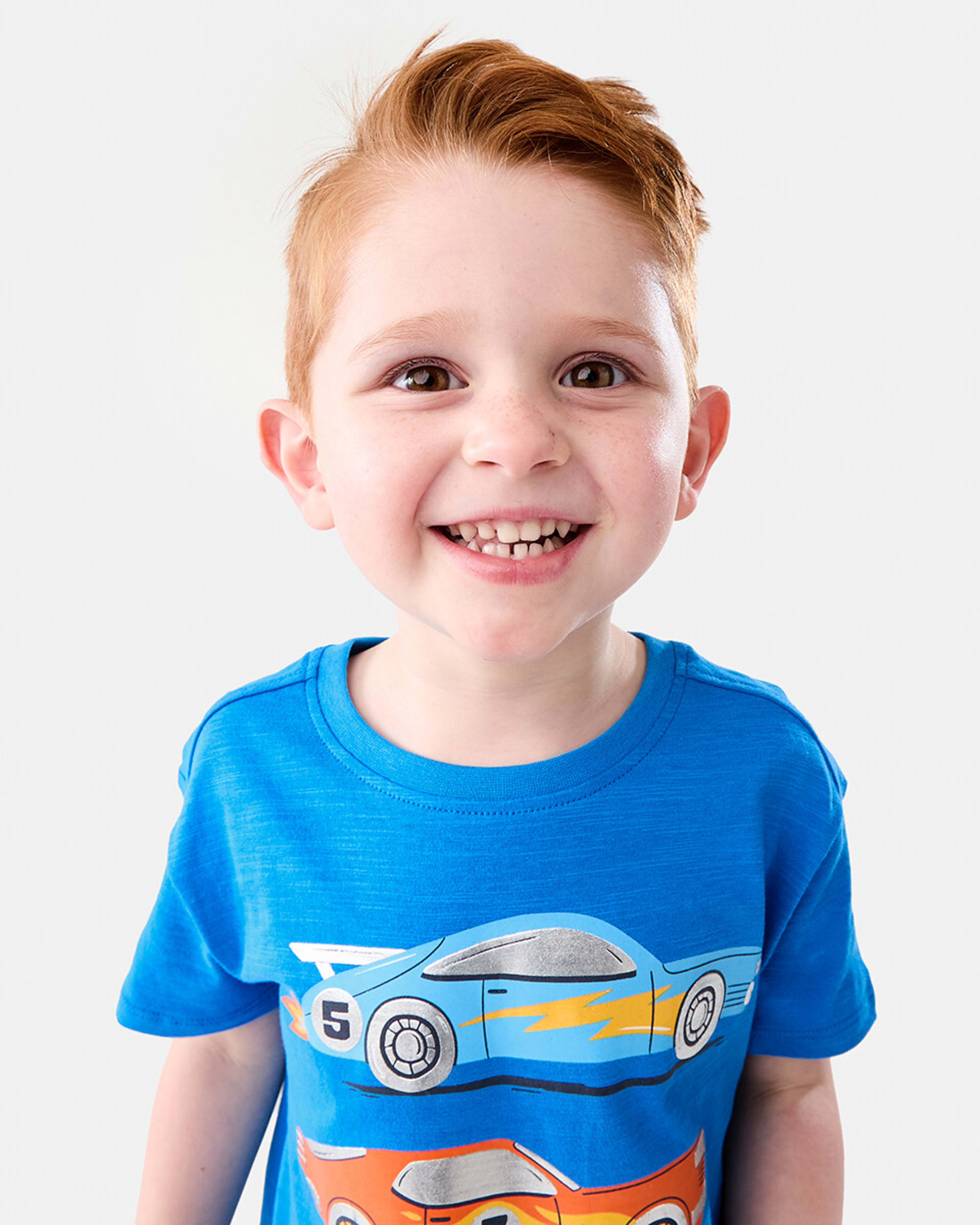 3 Foil Print T-shirt Frn Car, 3 of 8