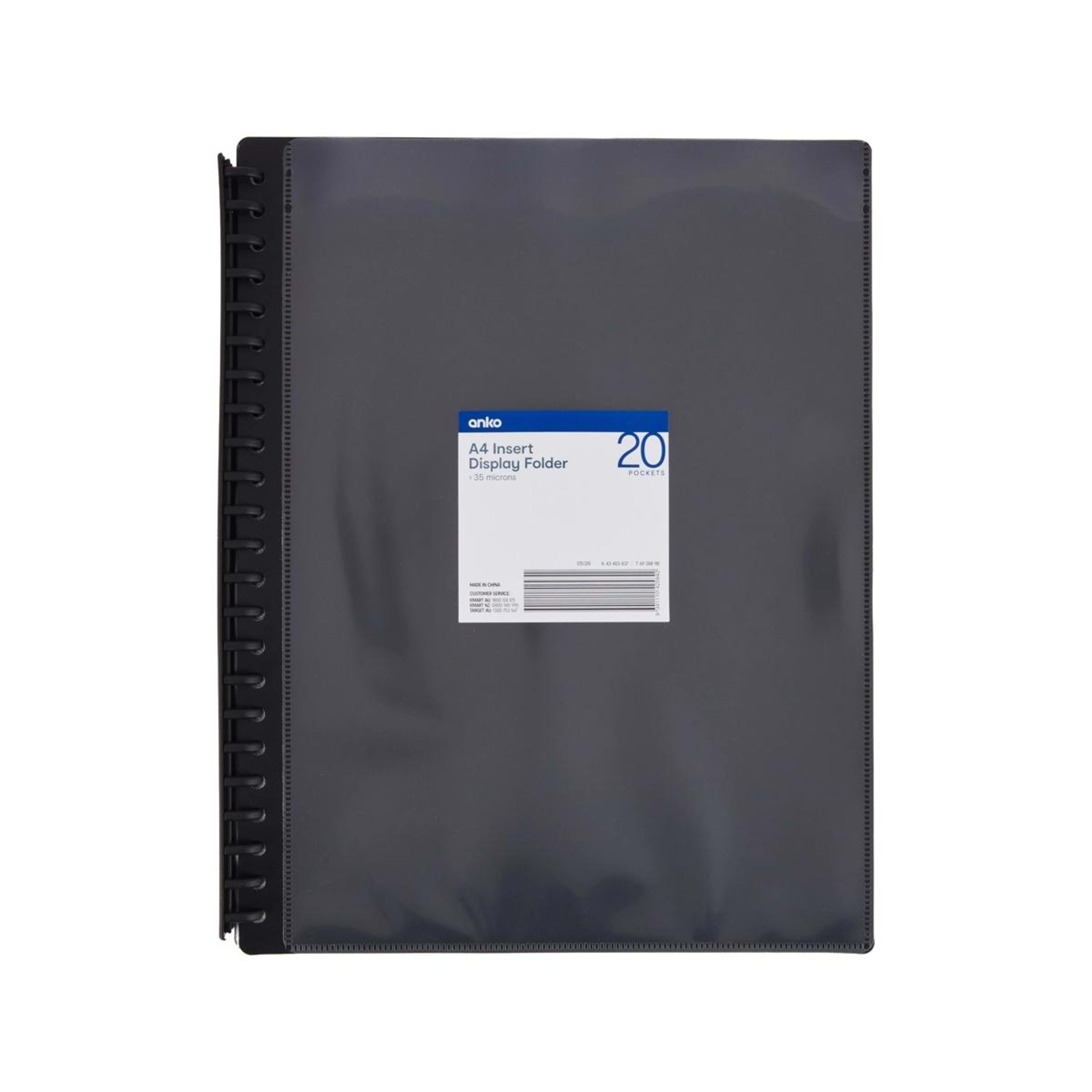 1 A4 Insert Display Folder - Black, 1 of 7