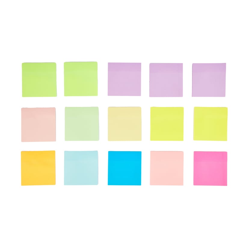 15 Pack Sticky Notes Kmart