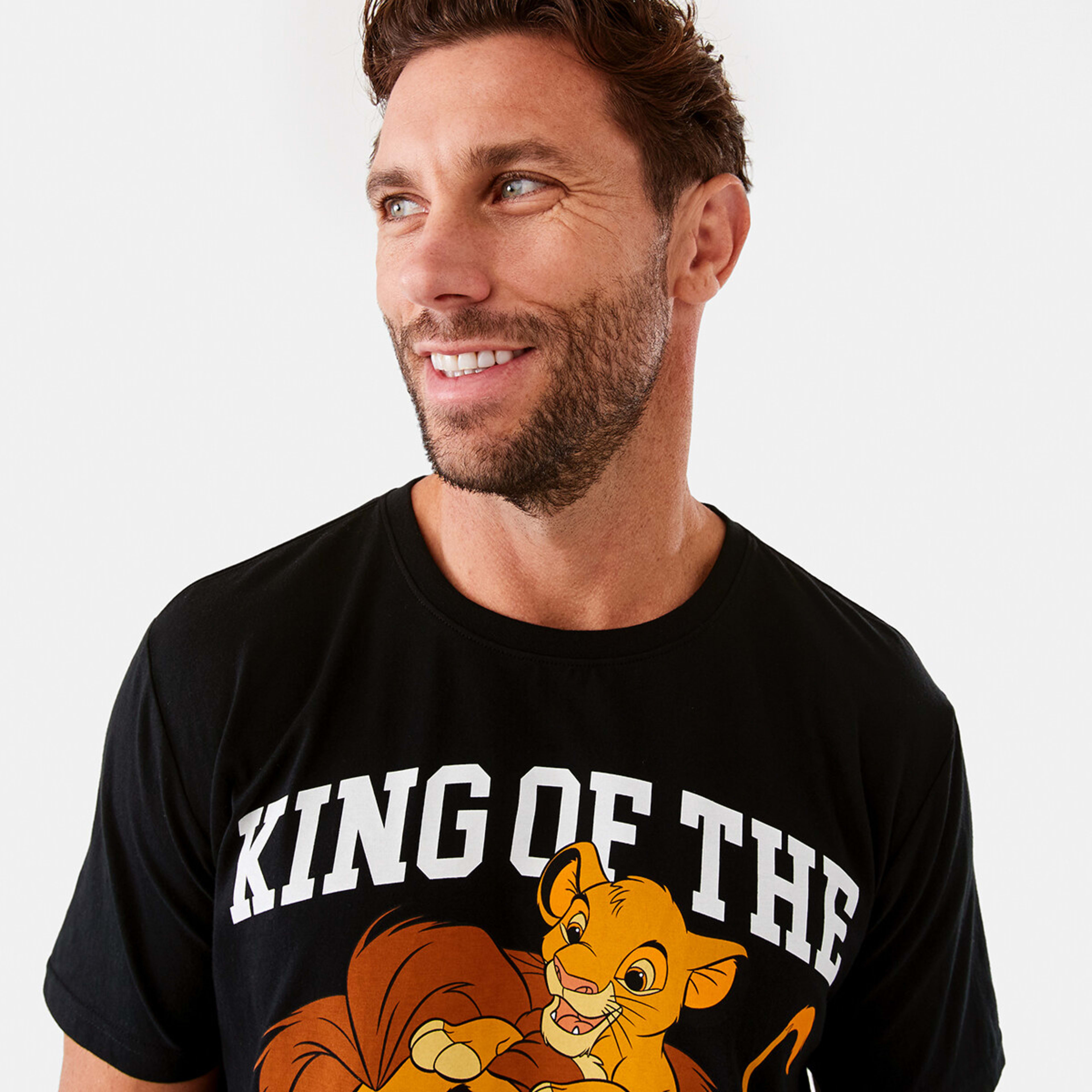 4 Lion King License T-shirt Lion King Family Print Black, 4 of 5