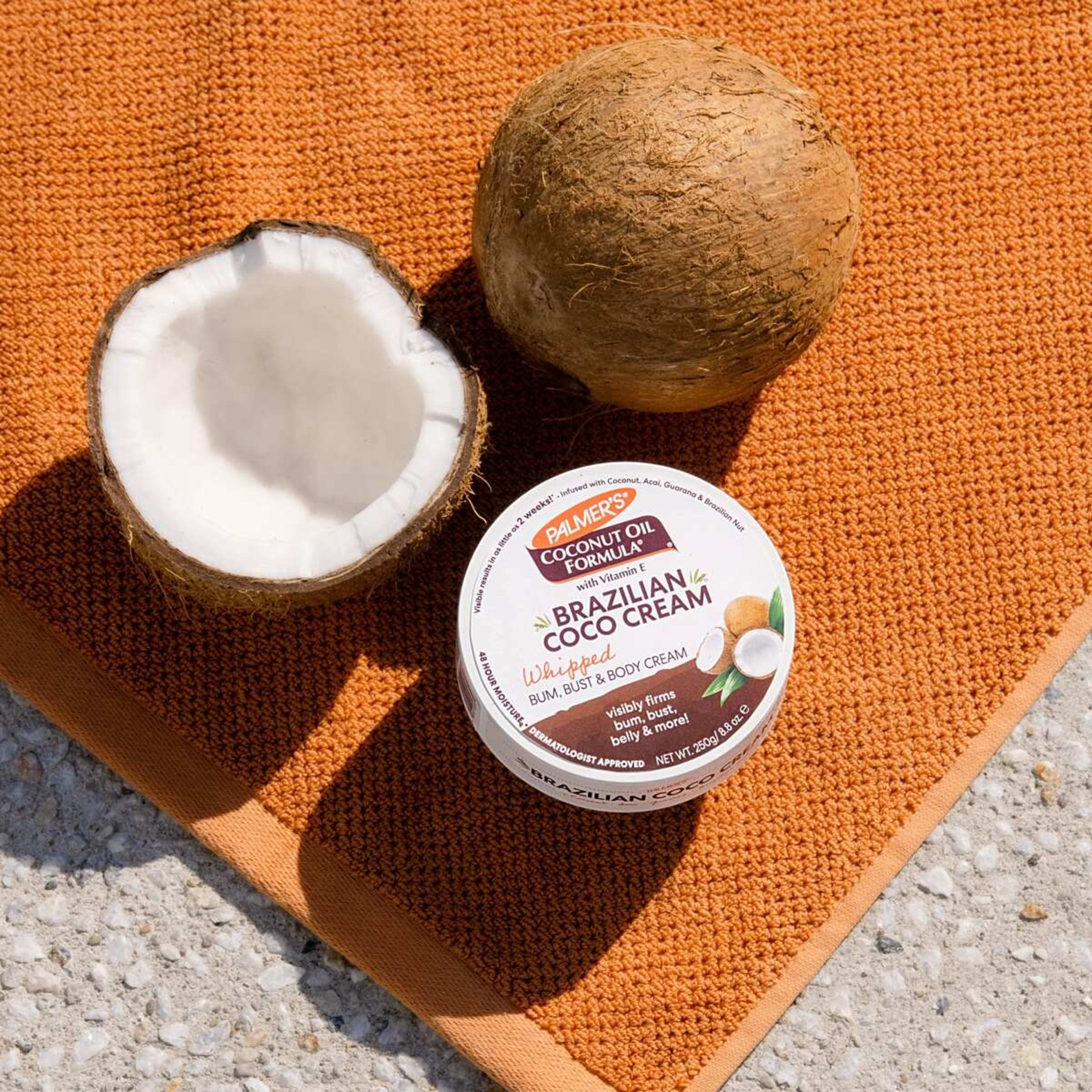 9 Palmers Coconut Oil Formula Brazilian Coco Whipped Bum, Bust and Body Cream 250g - Vitamin E, 9 of 9