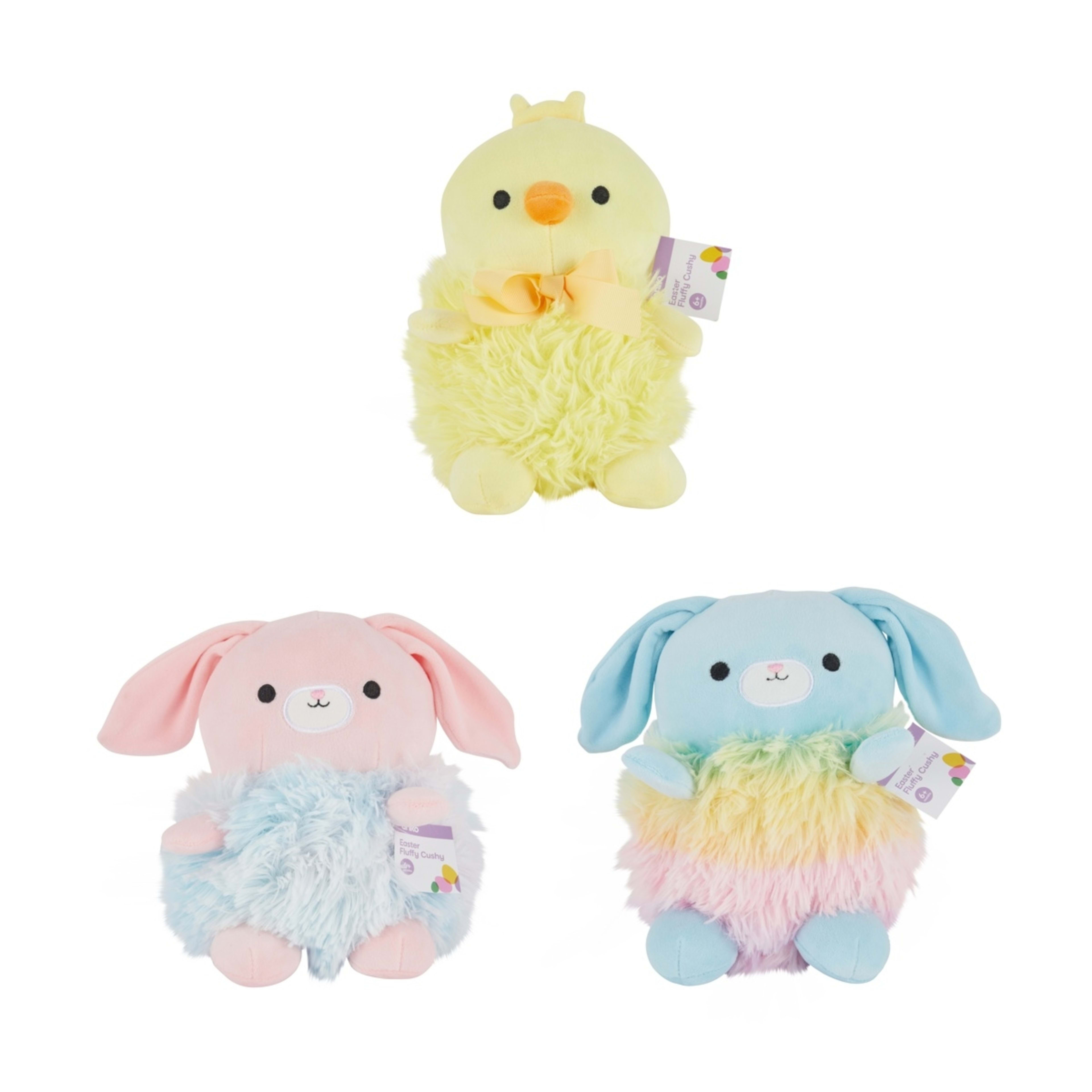 4 Easter Fluffy Cushy - Assorted, 4 of 4