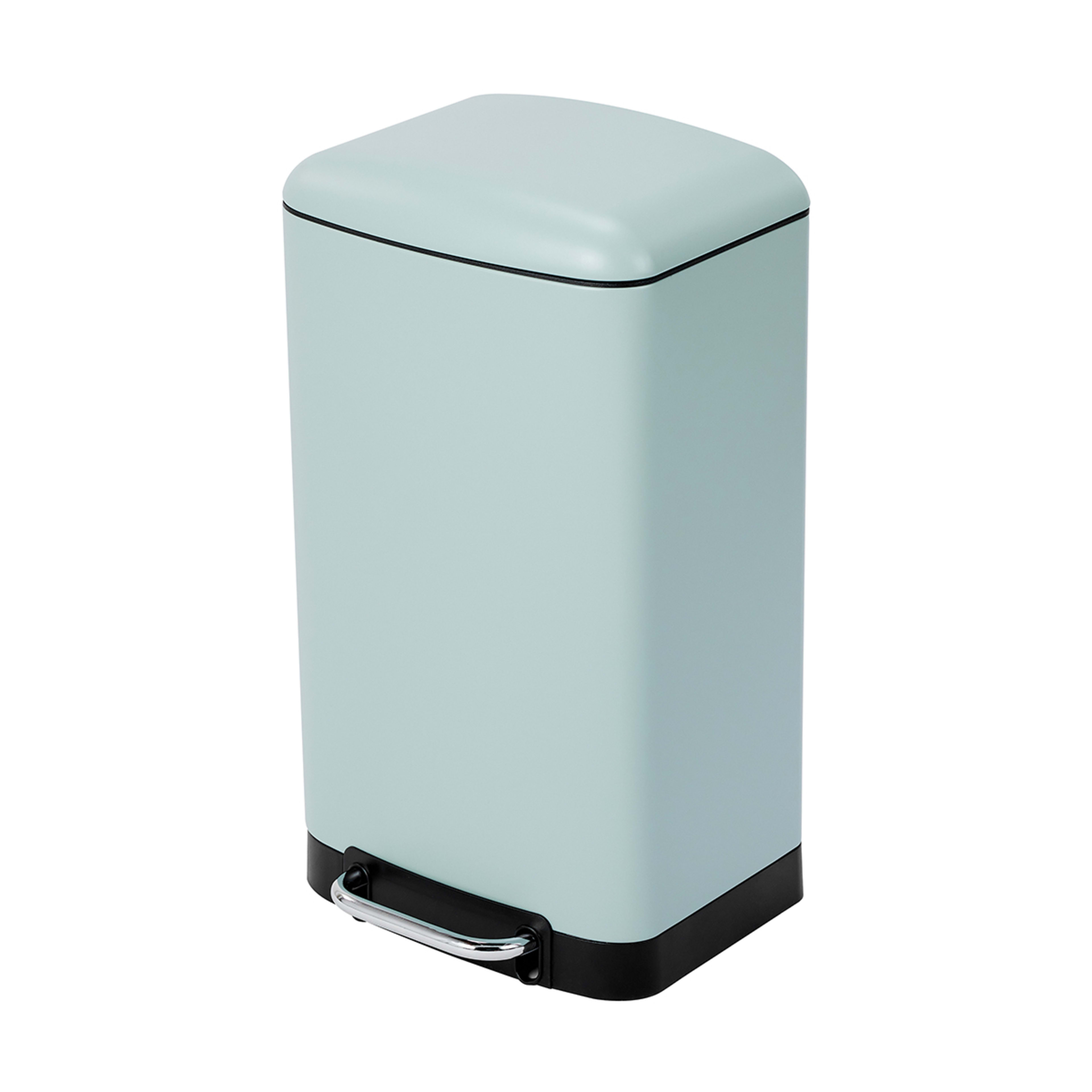 30L Sage Rectangular Pedal Bin Kmart NZ