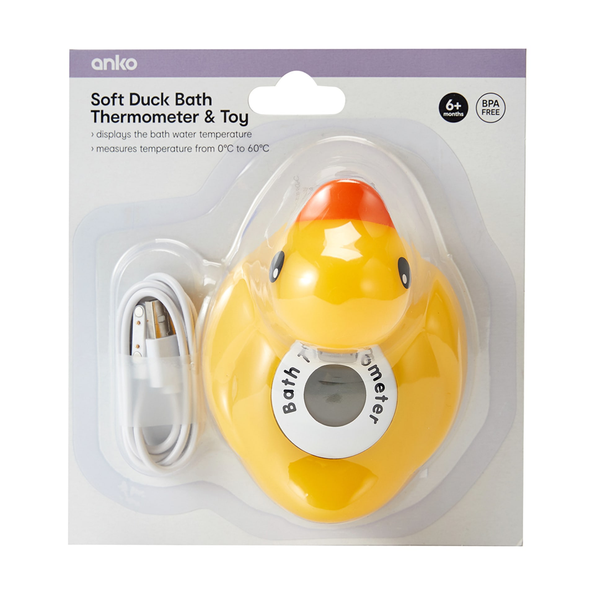 Soft Duck Bath Thermometer and Toy Kmart