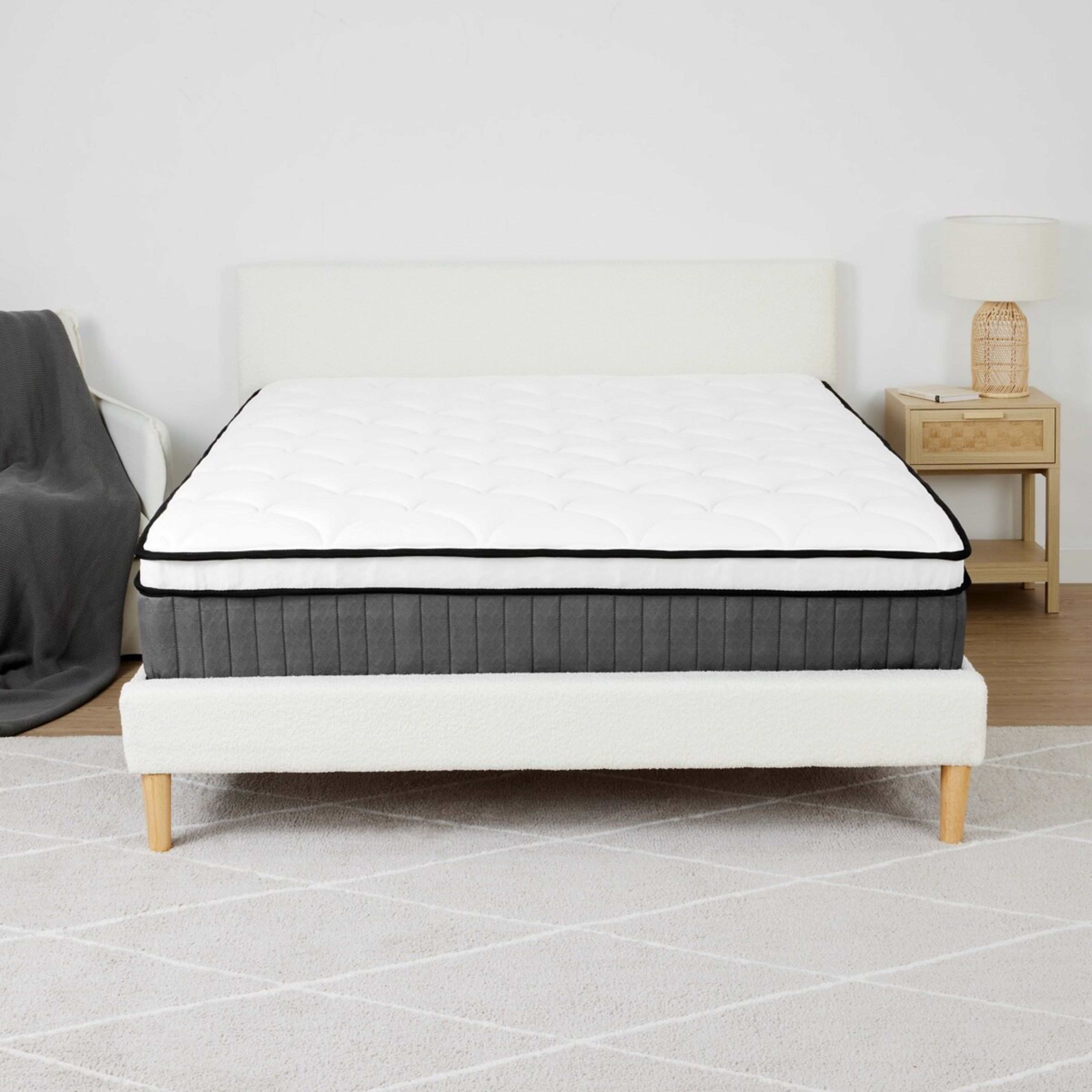 1 Queen Bed Euro Top Spring Mattress