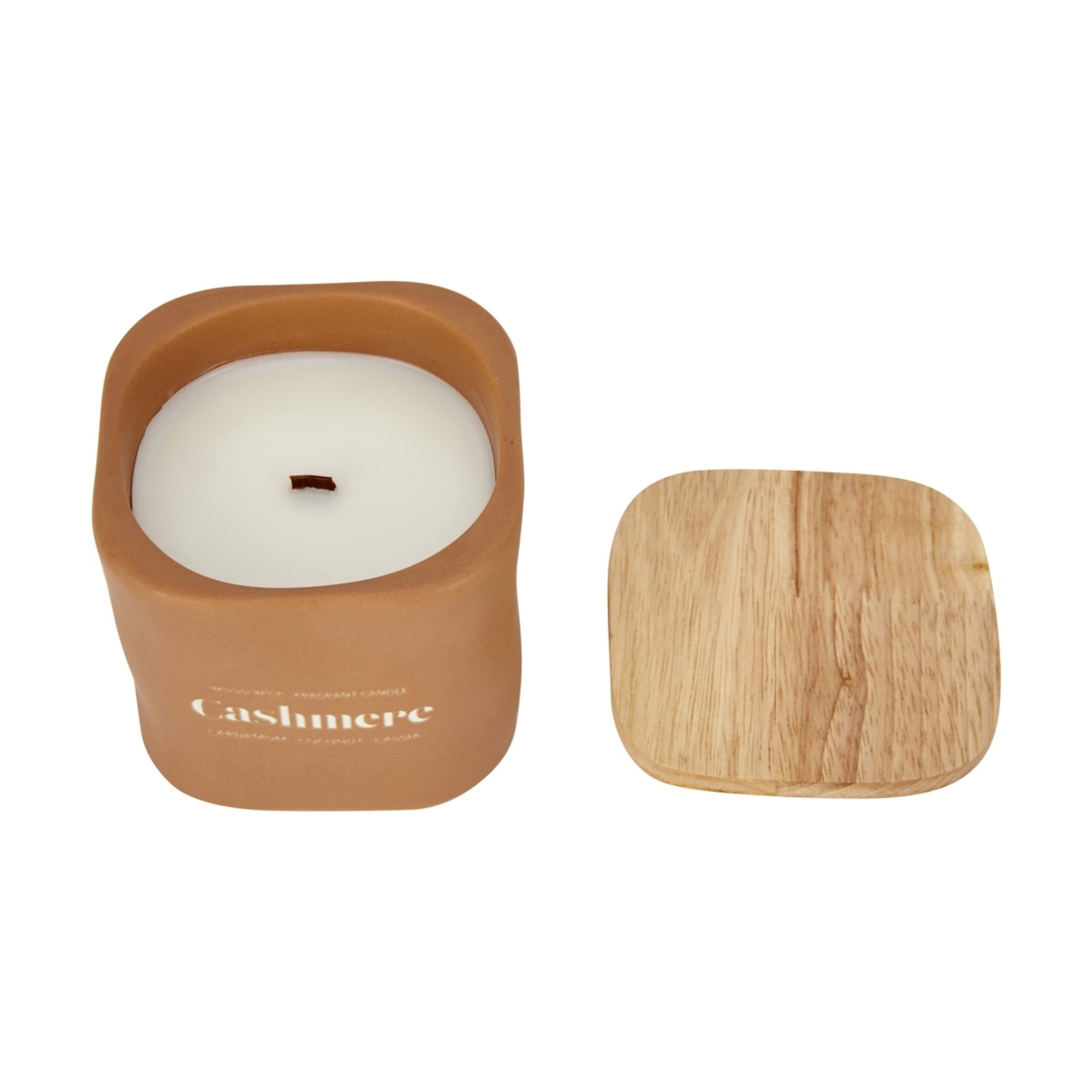 2 Cashmere Wood Lid Fragrant Candle, 2 of 6