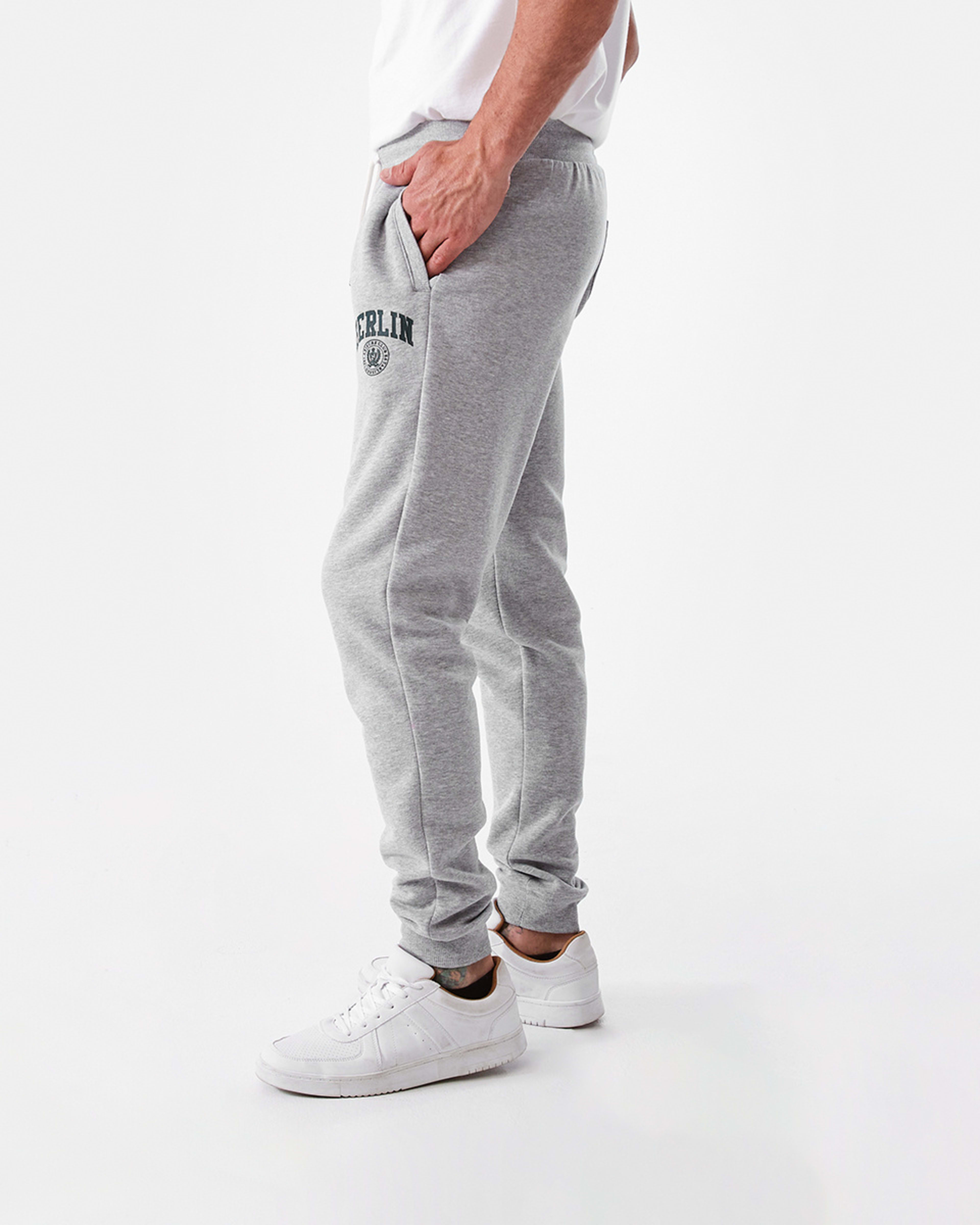 2 Logo Track Pants Grey Marle, 2 of 6