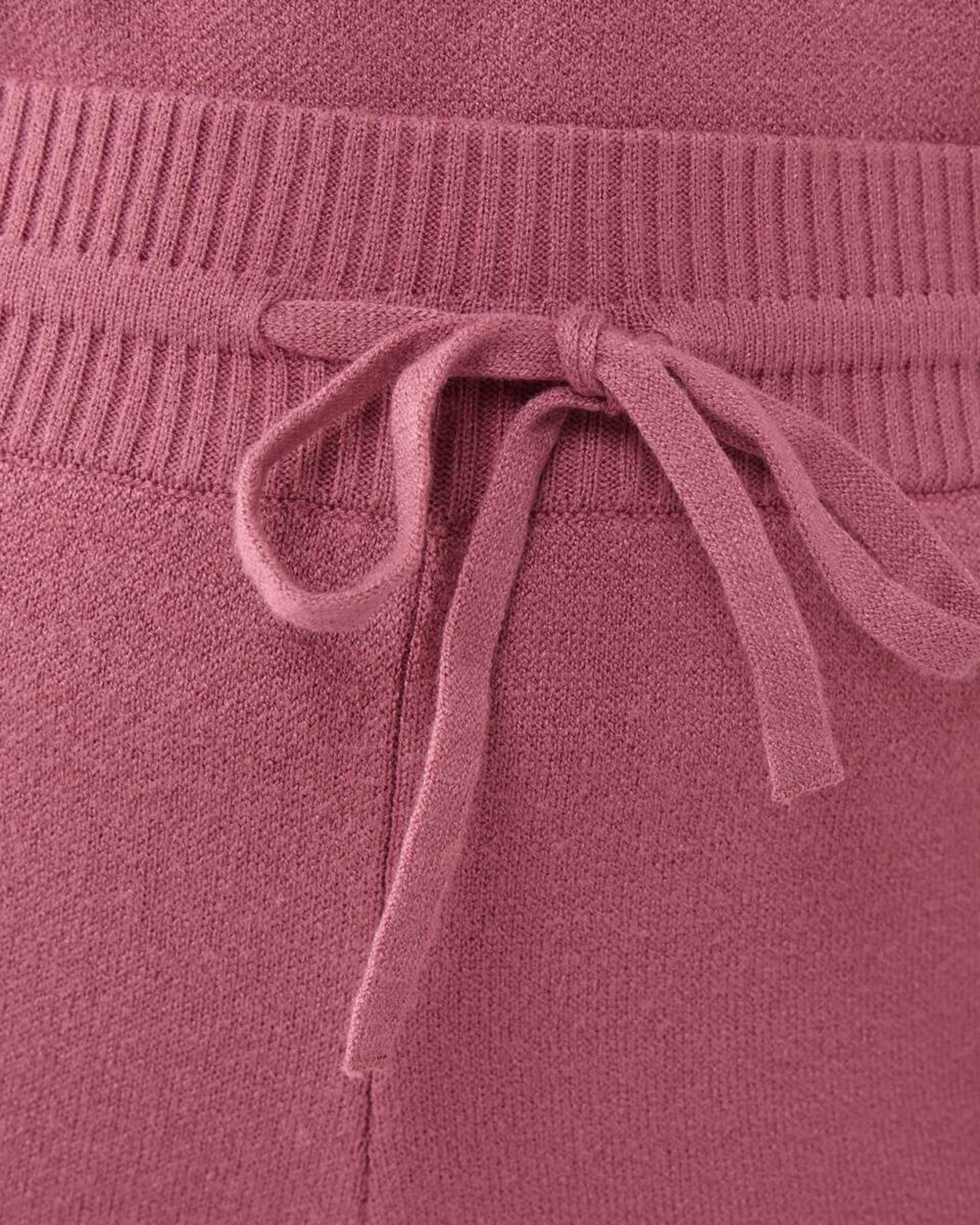 3 Bonded Knit Pants Rose Wine, 3 of 7