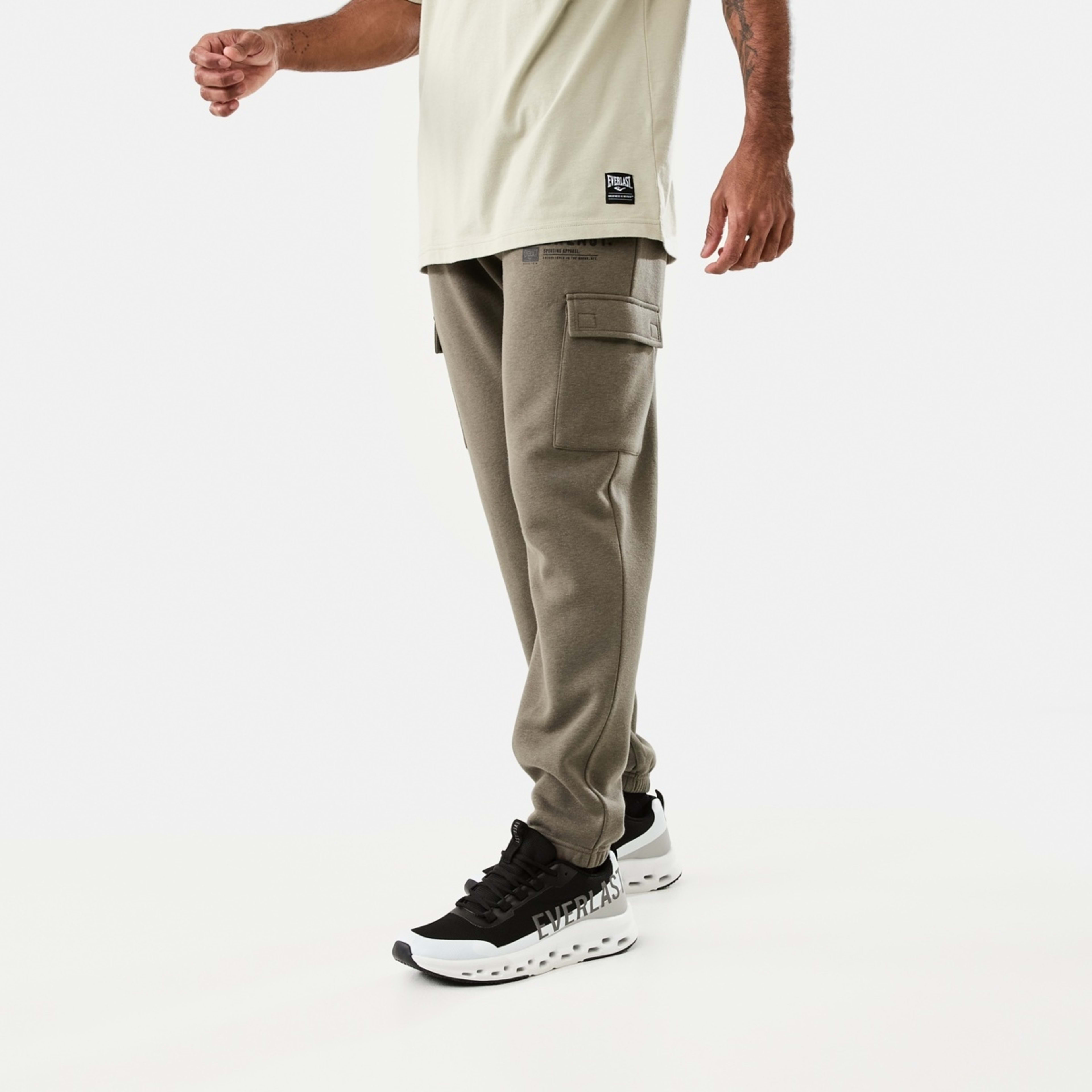 1 Everlast Mens Cargo Trackpants Ever Brown, 1 of 8