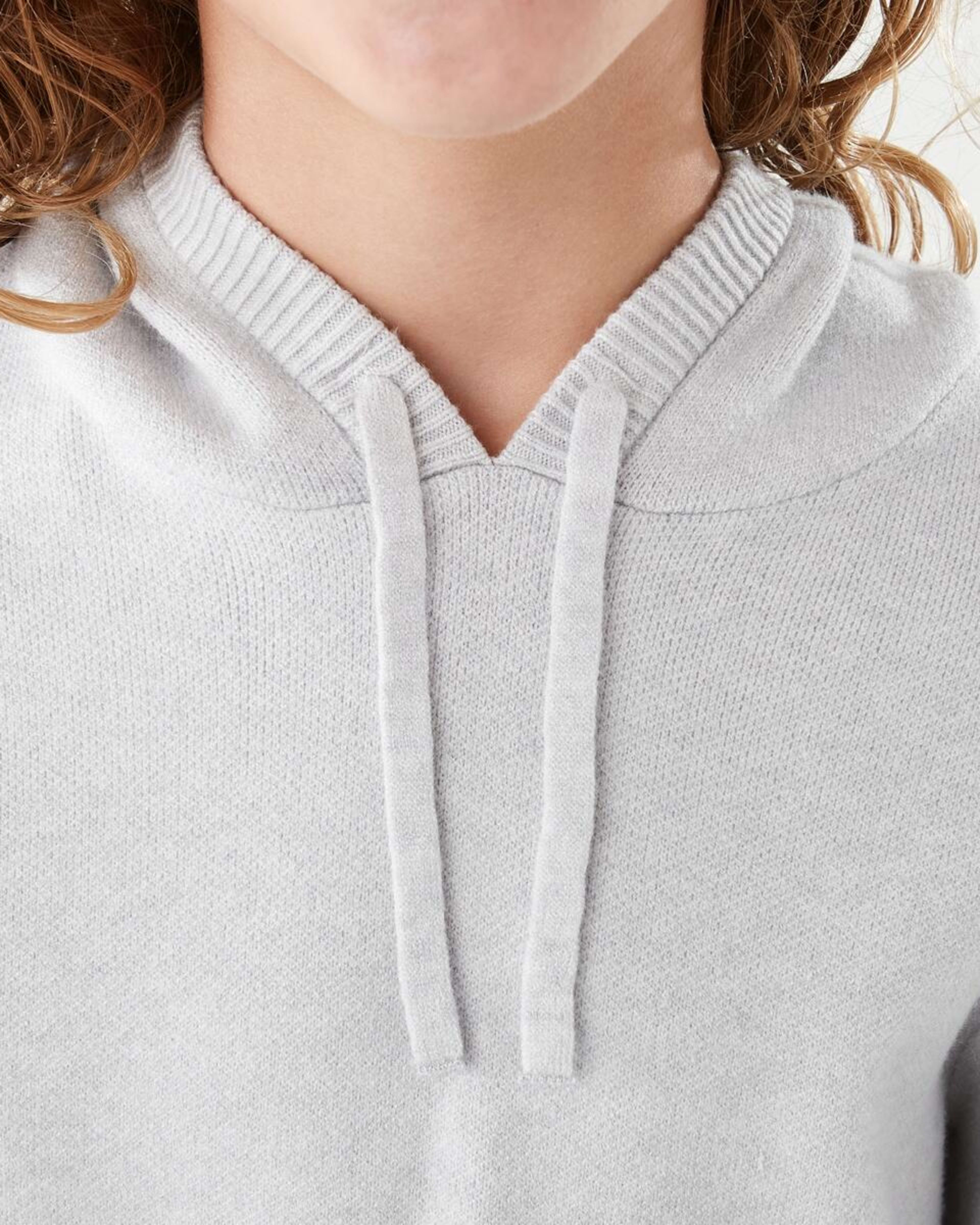 4 Bonded Knit Hoodie Light Grey Marle, 4 of 10