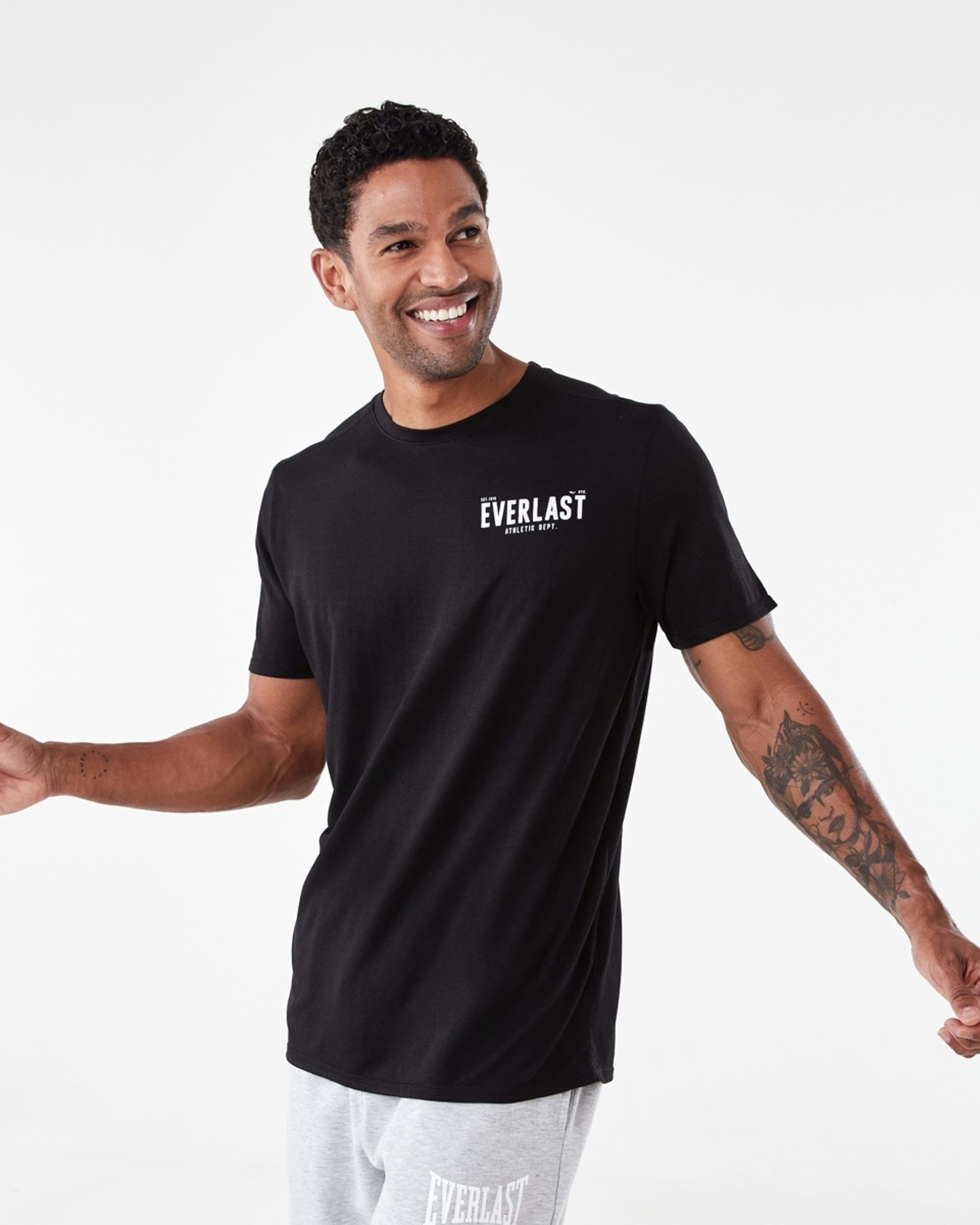 1 Everlast Mens Mesh T-shirt Black