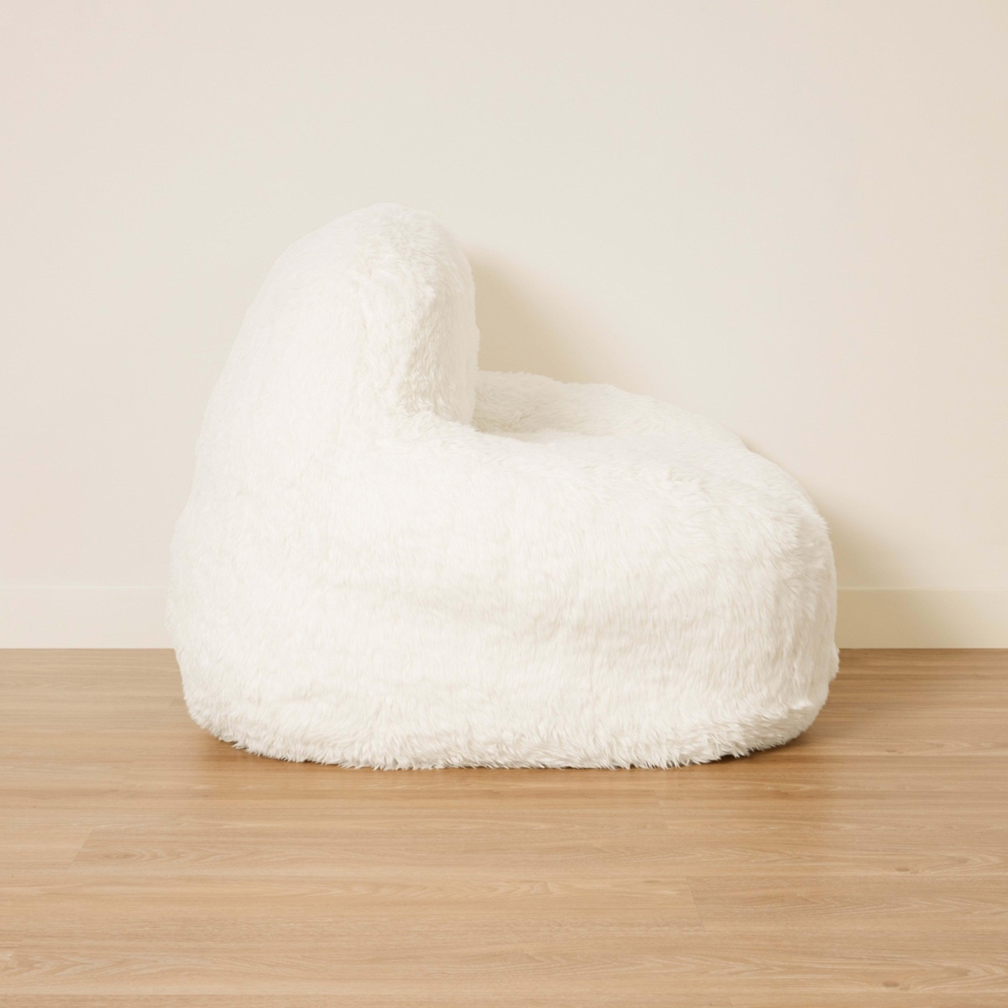4 Faux Fur Cream Expanding Chair, 4 of 5