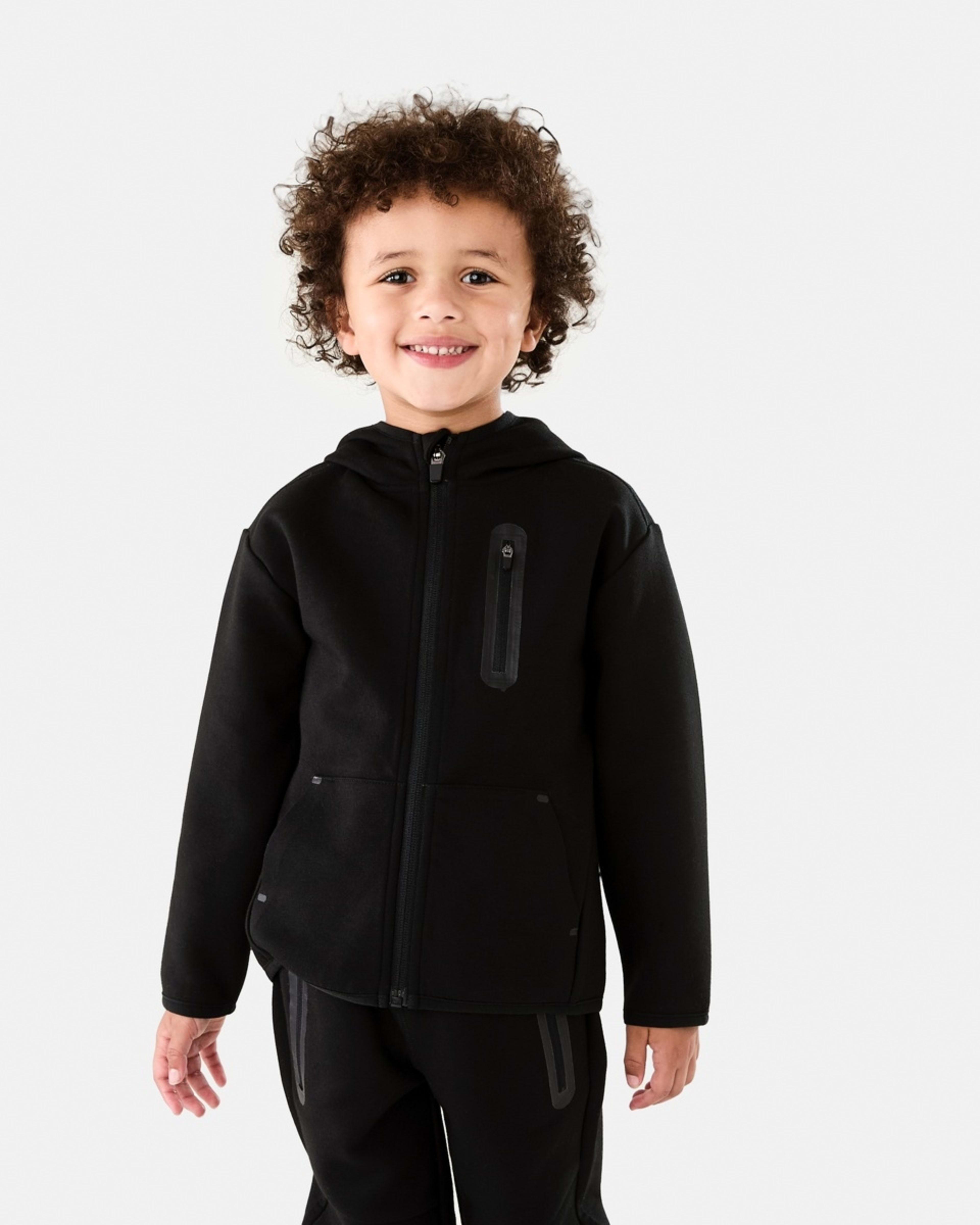 1 Active Kids Hoodie Black, 1 of 9