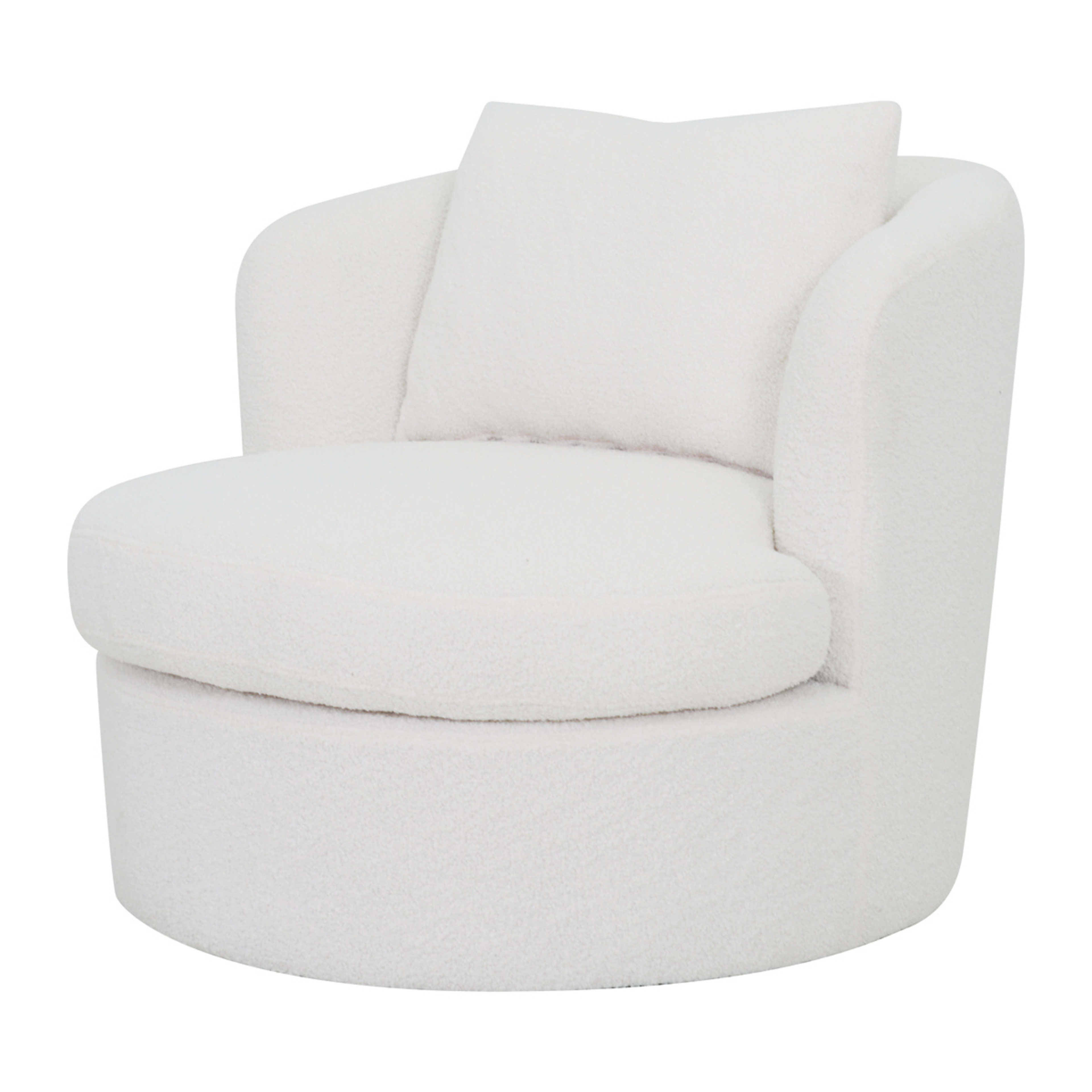 4 Boucle Swivel Chair, 4 of 5