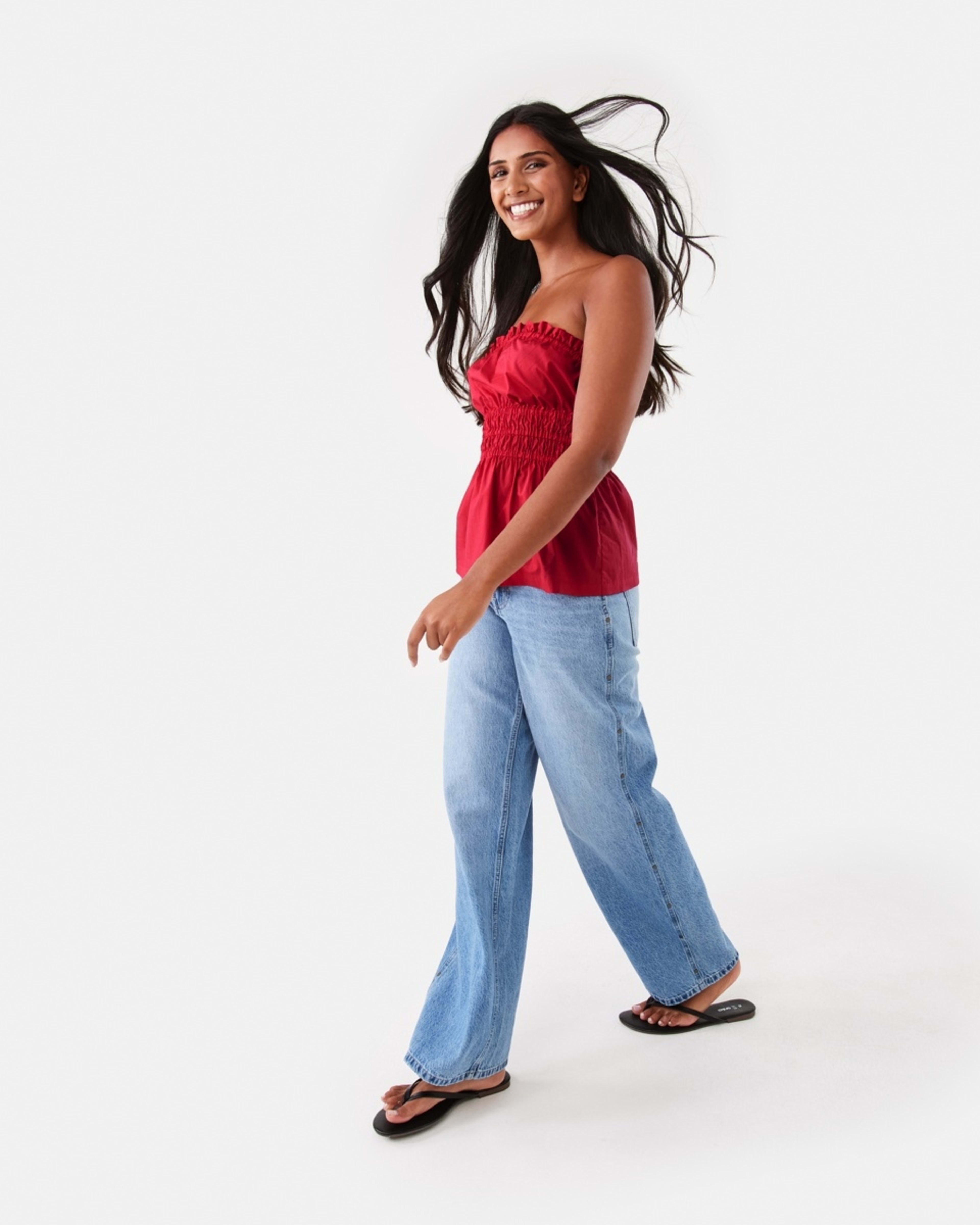 5 Strapless Ruched Top Strawberry, 5 of 8