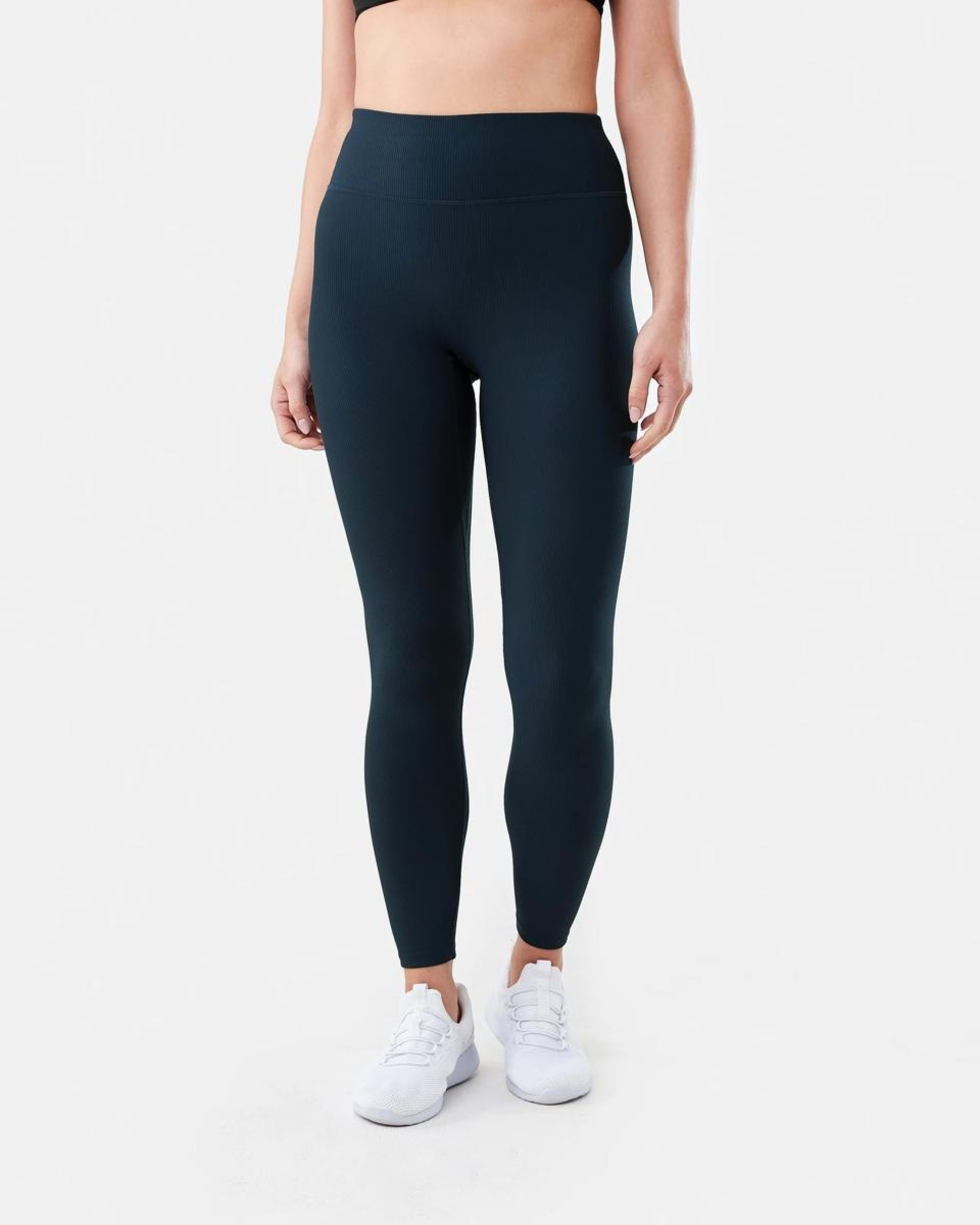 1 Active Womens Rib Leggings SHADE NAVY, 1 of 5