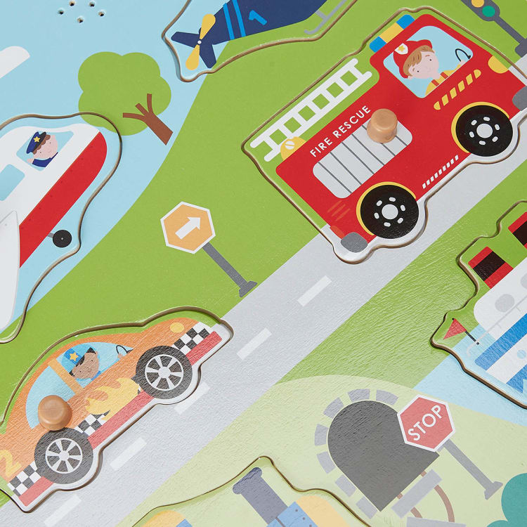 Wooden Vehicle Sound Puzzle Kmart