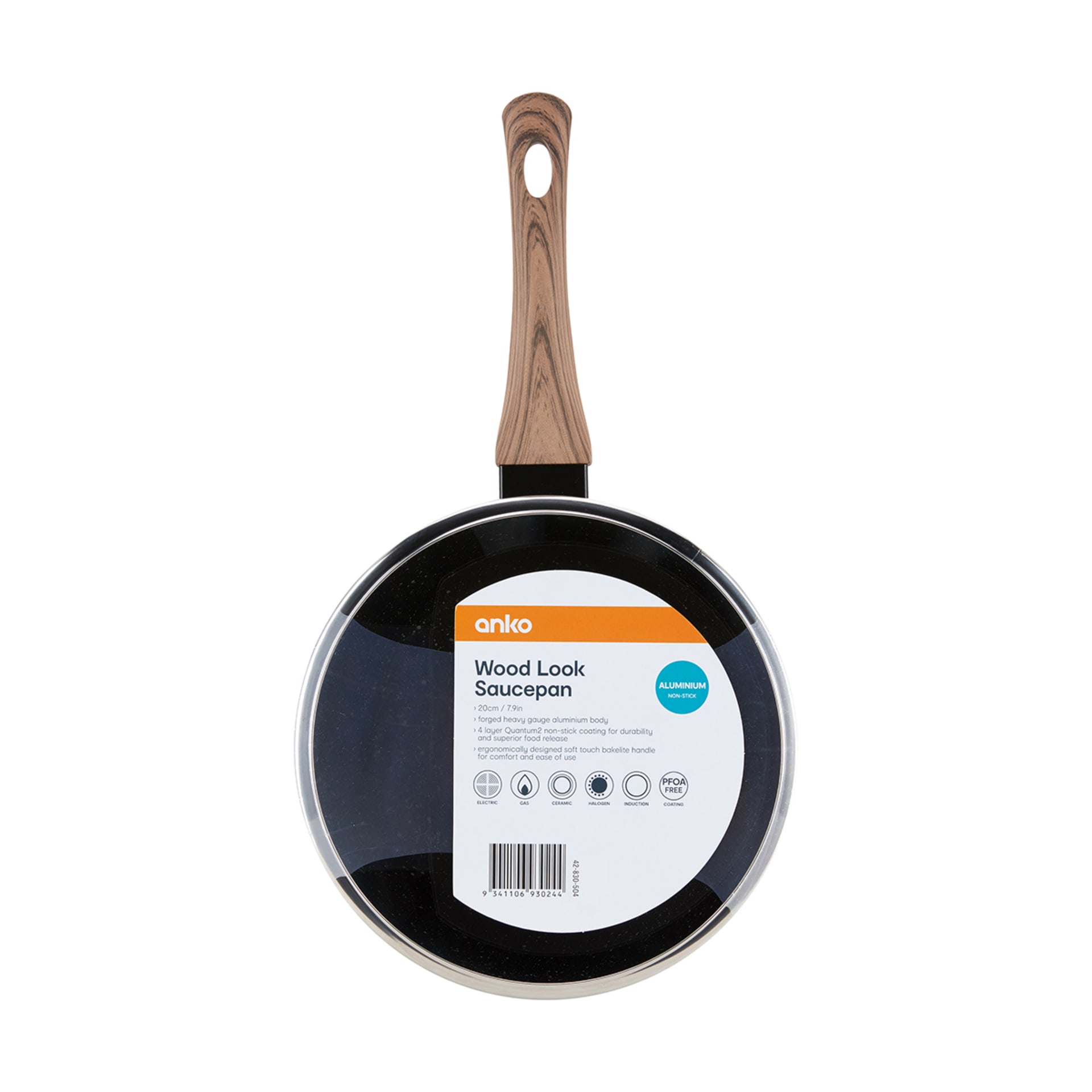 20cm Wood Look Saucepan Kmart