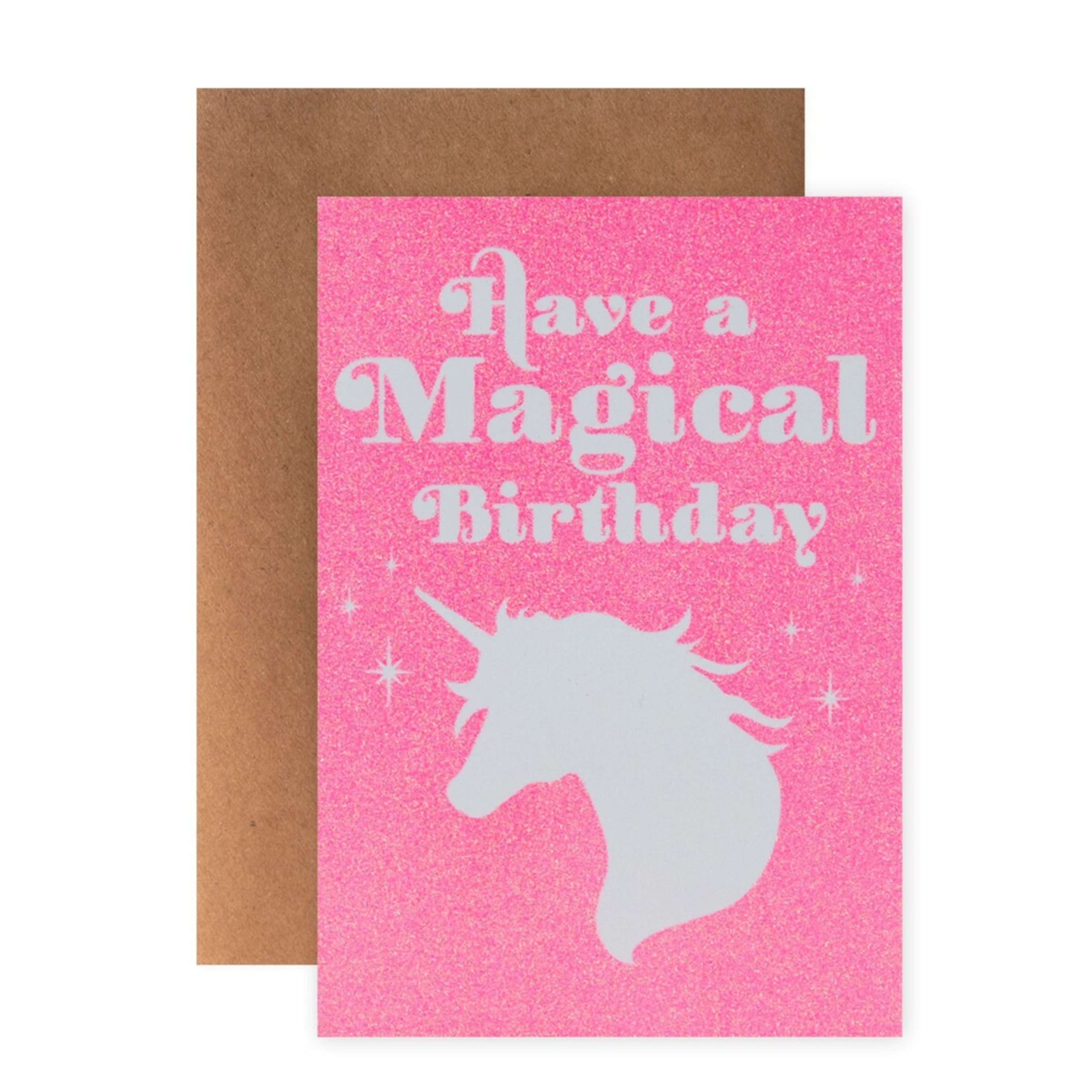 1 Connections from Hallmark Birthday Card - Magical Unicorn