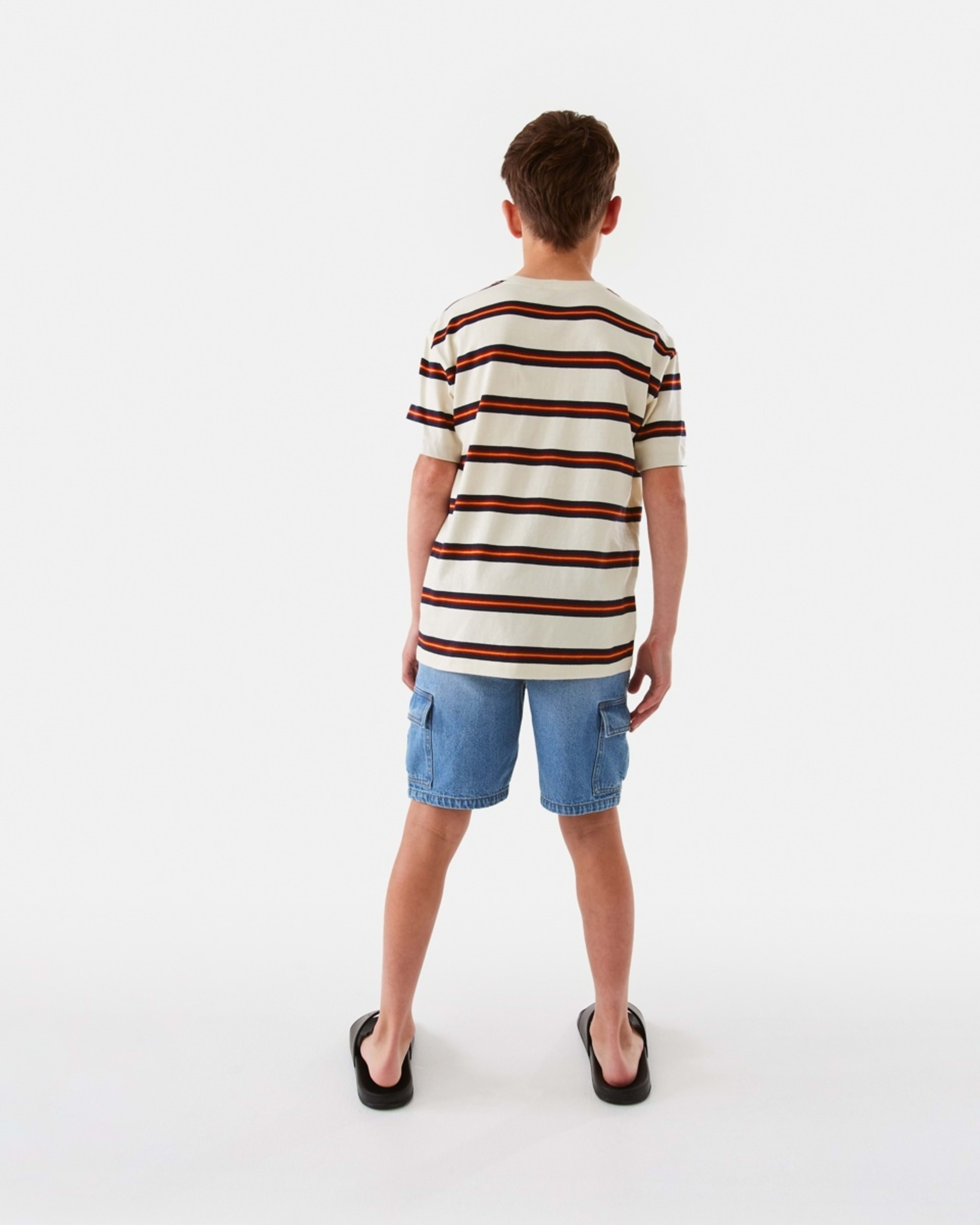 6 Short Sleeve Stripe T-shirt Bge Rtrstr, 6 of 8