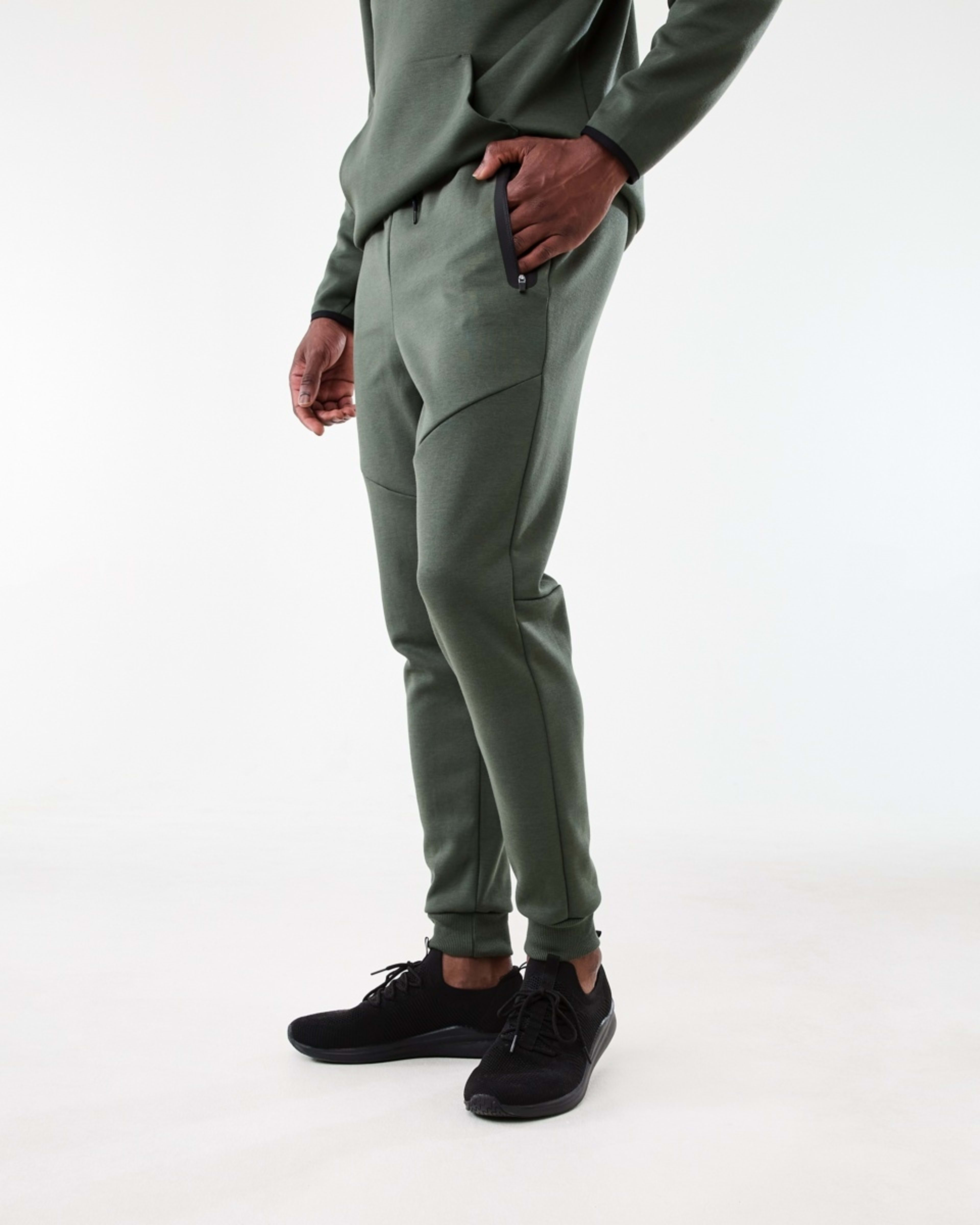 2 Active Mens Sports Joggers DEEPEST GREEN, 2 of 6