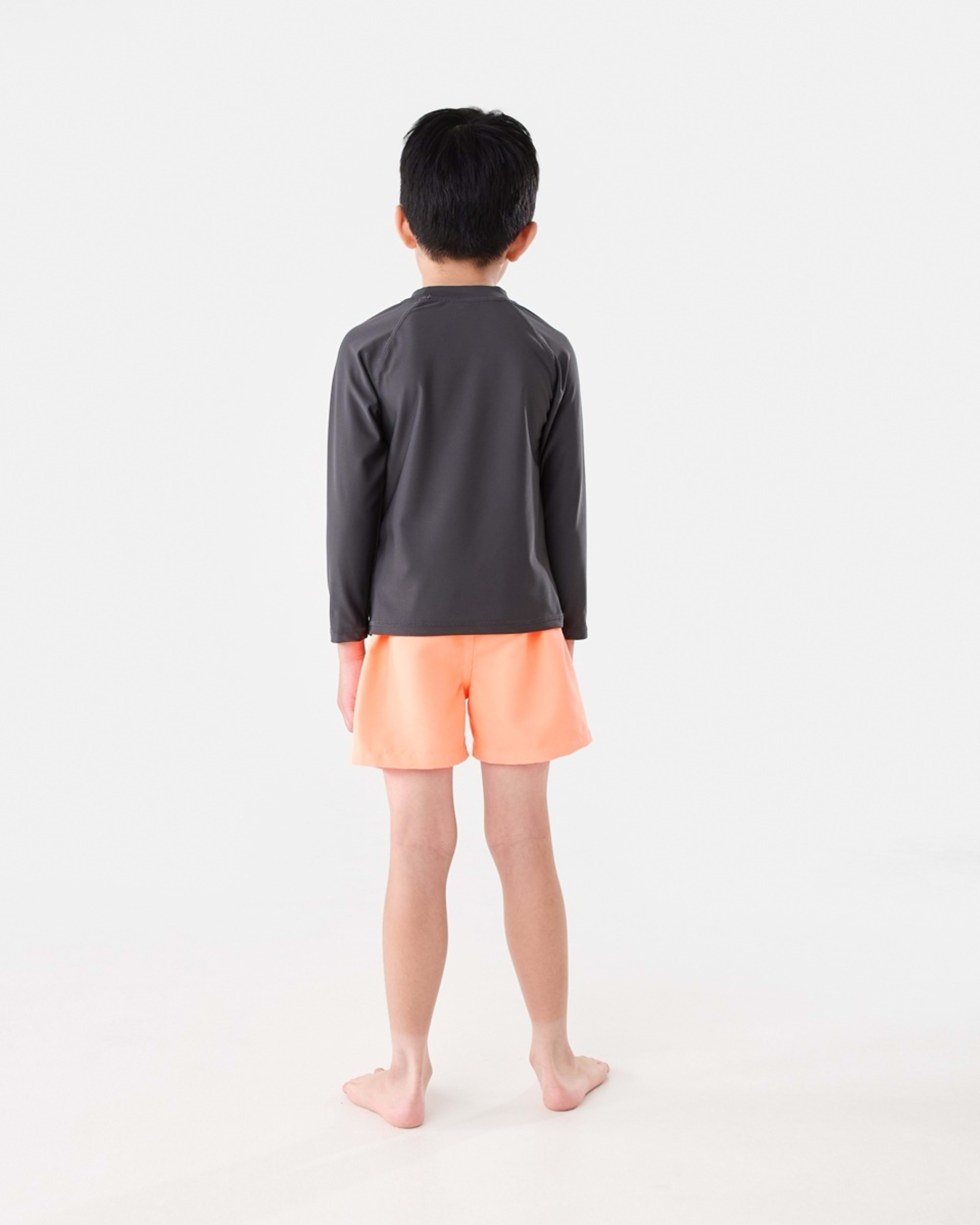 5 Plain Boardshorts FLURO ORANGE, 5 of 5