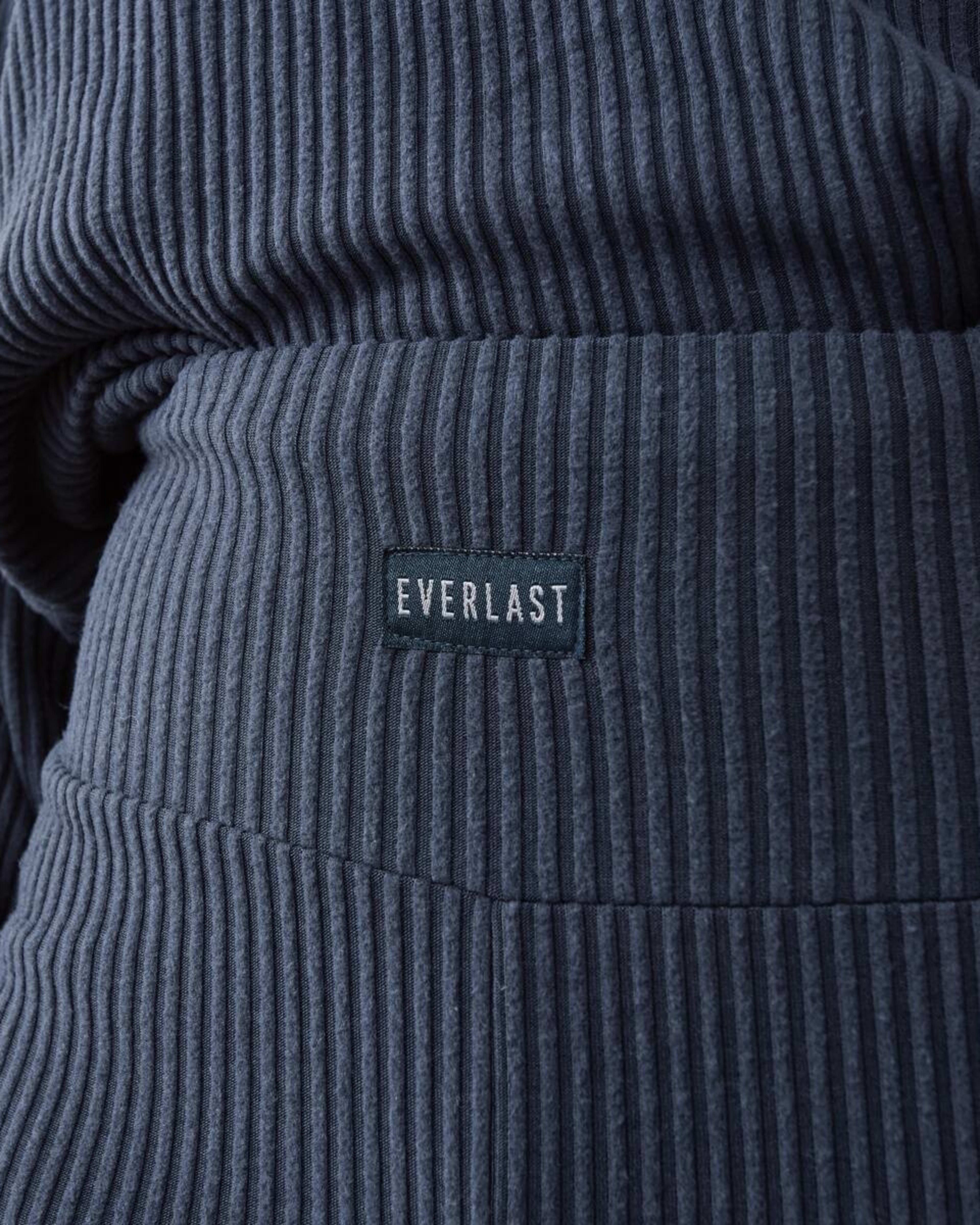 5 Everlast Womens Ribbed Luxe Flare Trackpants Wshed Navy, 5 of 5