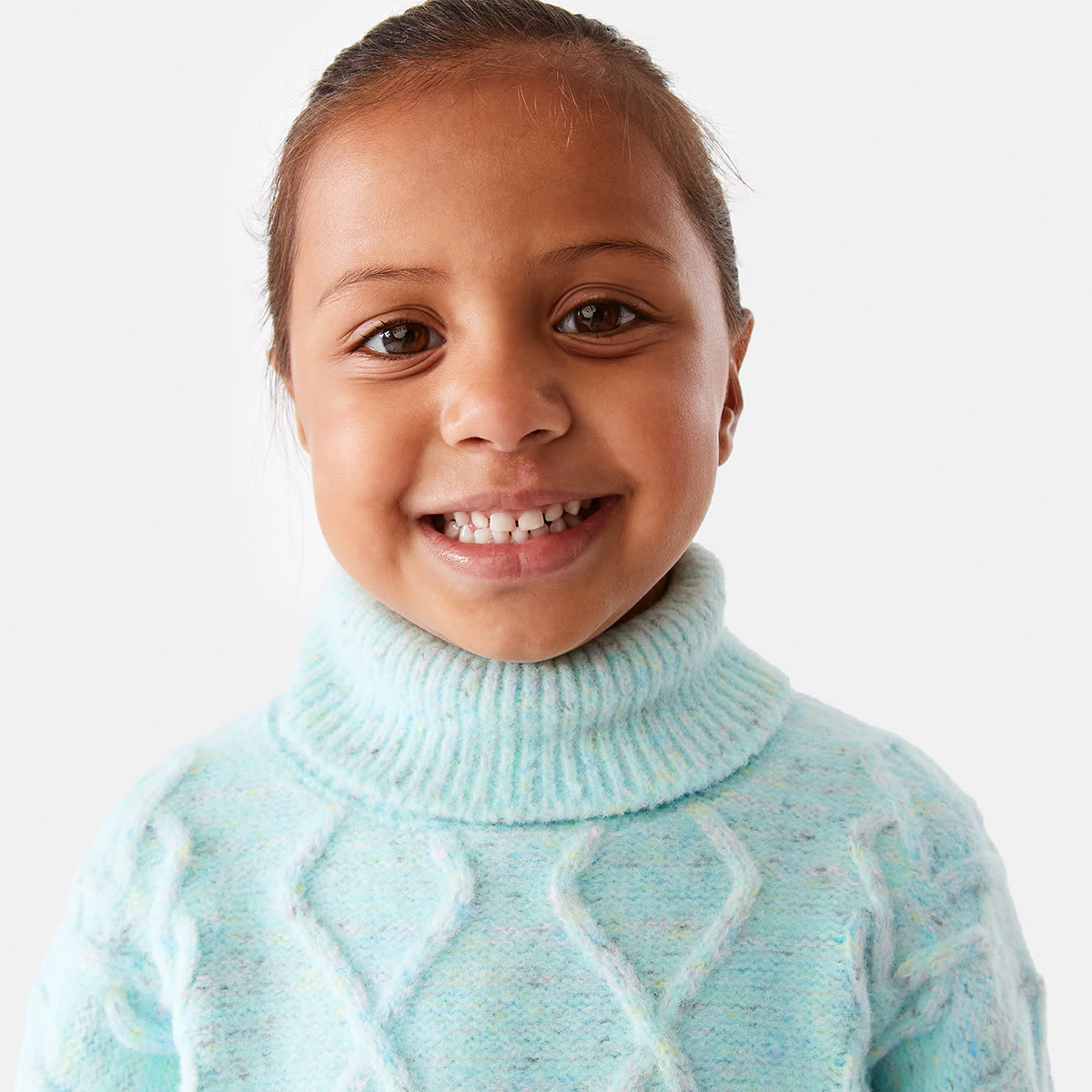 Cable Roll Neck Knit Jumper Kmart