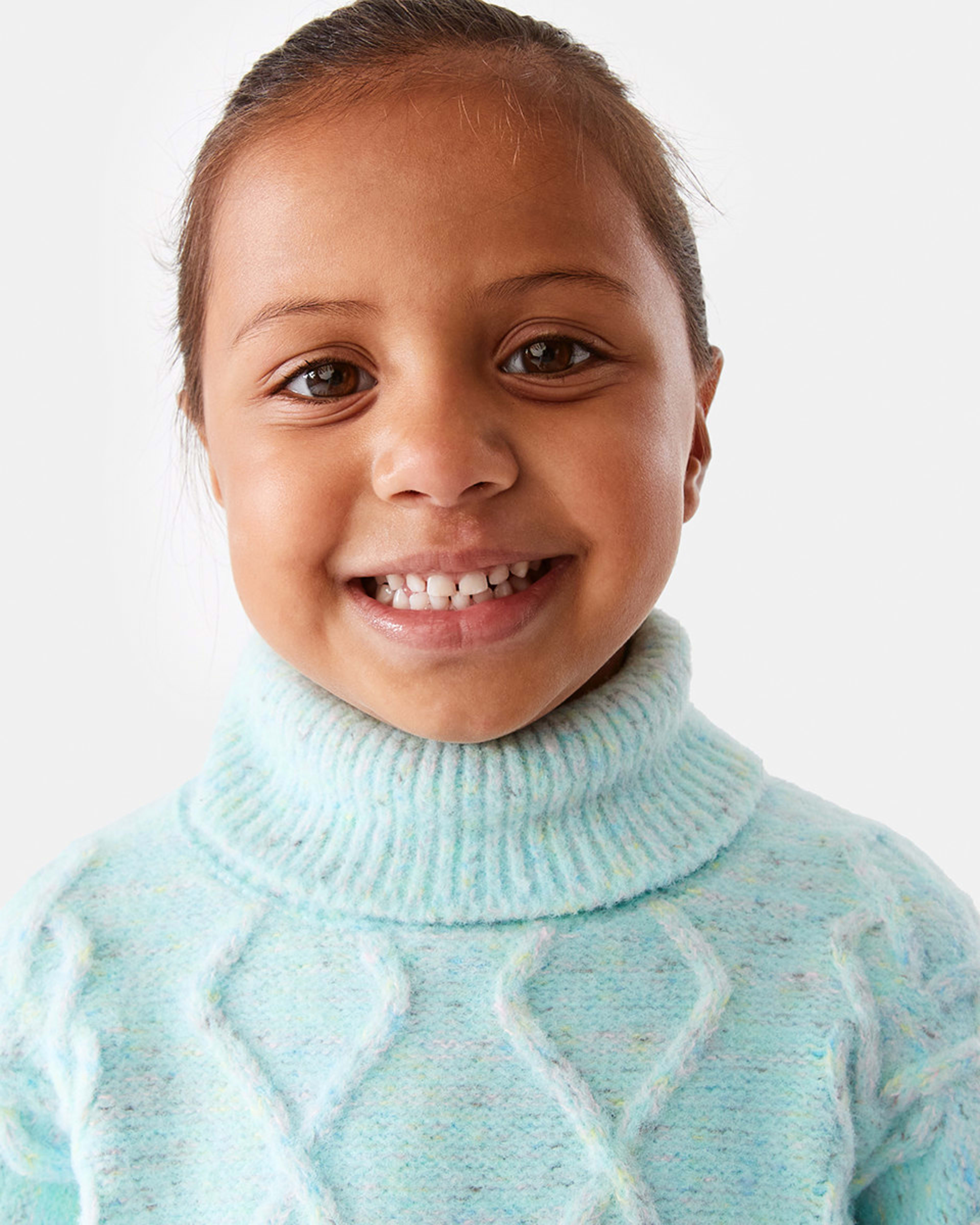 Cable Roll Neck Knit Jumper Kmart