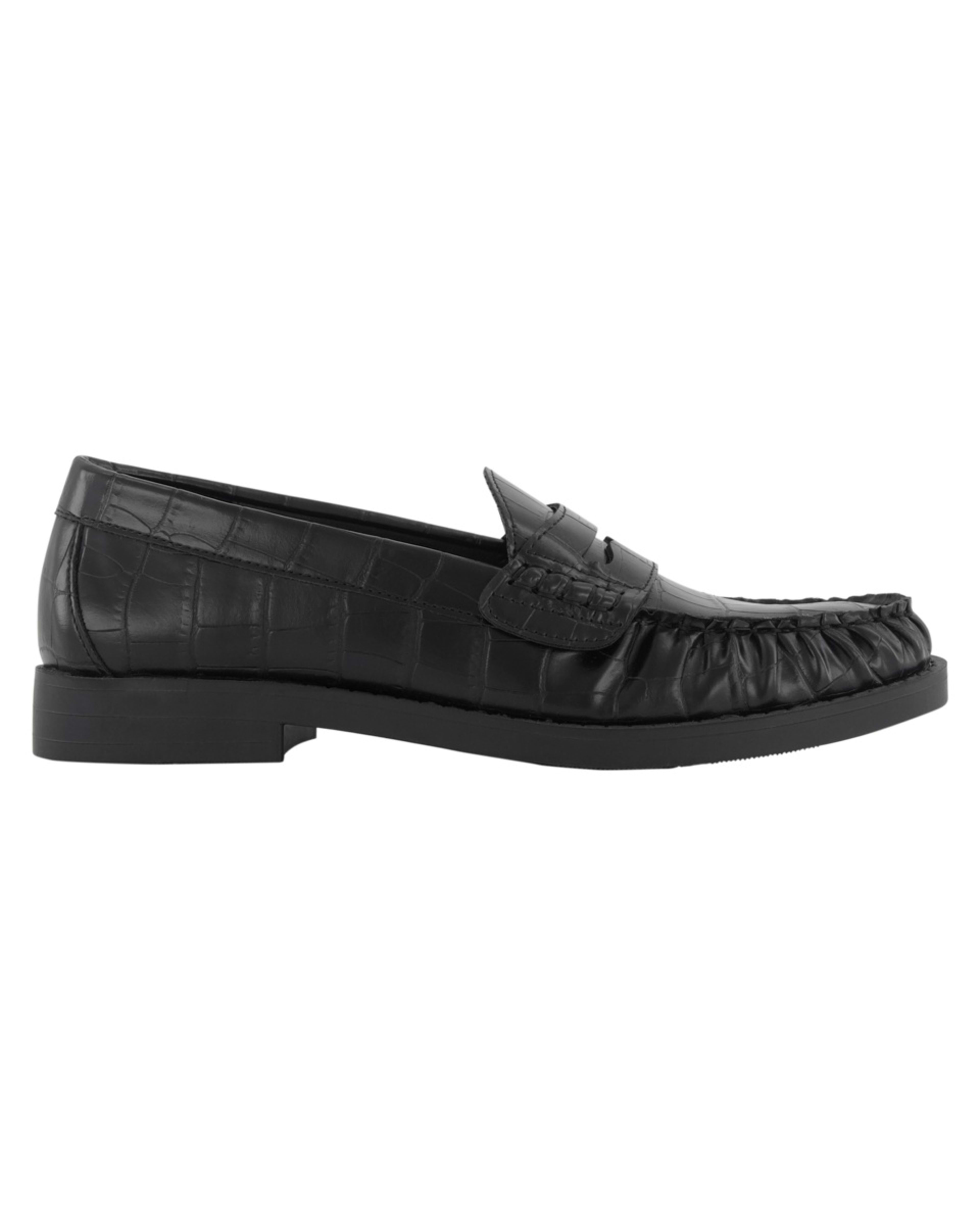 1 Hi-Shine Loafer Shoes Croc Black, 1 of 5