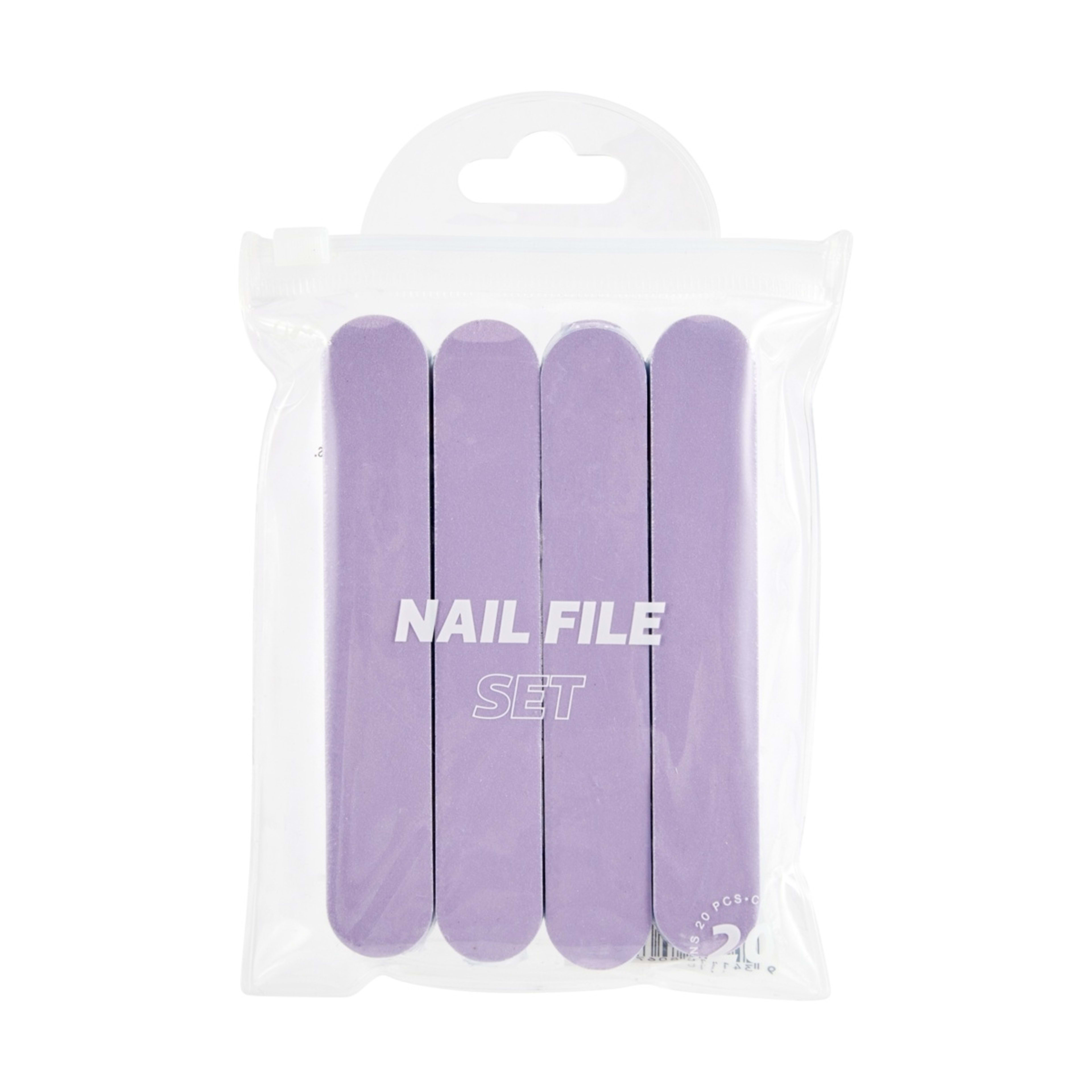 1 OXX Cosmetics 20 Piece Nail File Set - Purple, 1 of 3