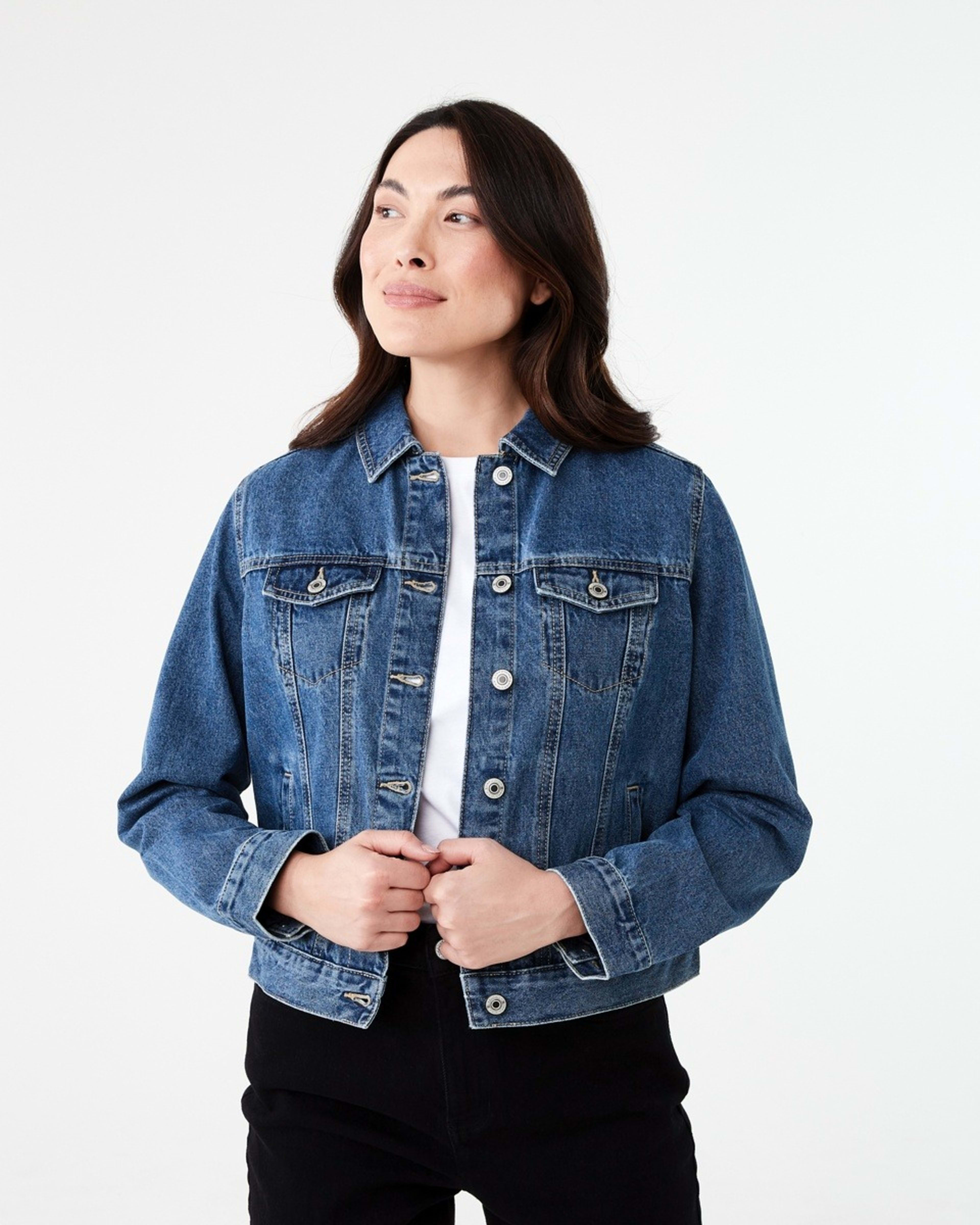1 Denim Jacket Dark Wash