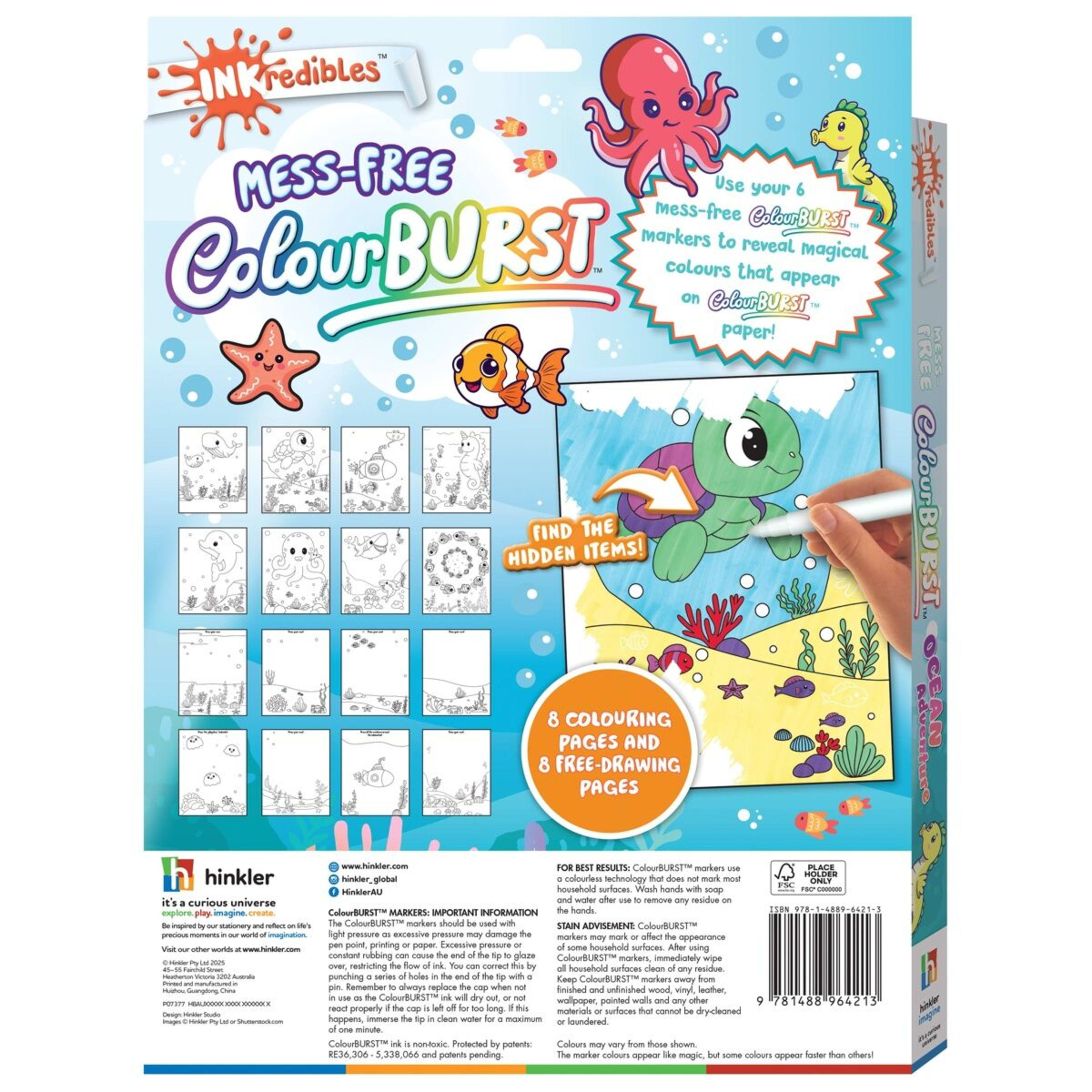 2 INKredibles Mess-Free ColourBurst Ocean Adventures Activity Kit - Book, 2 of 6