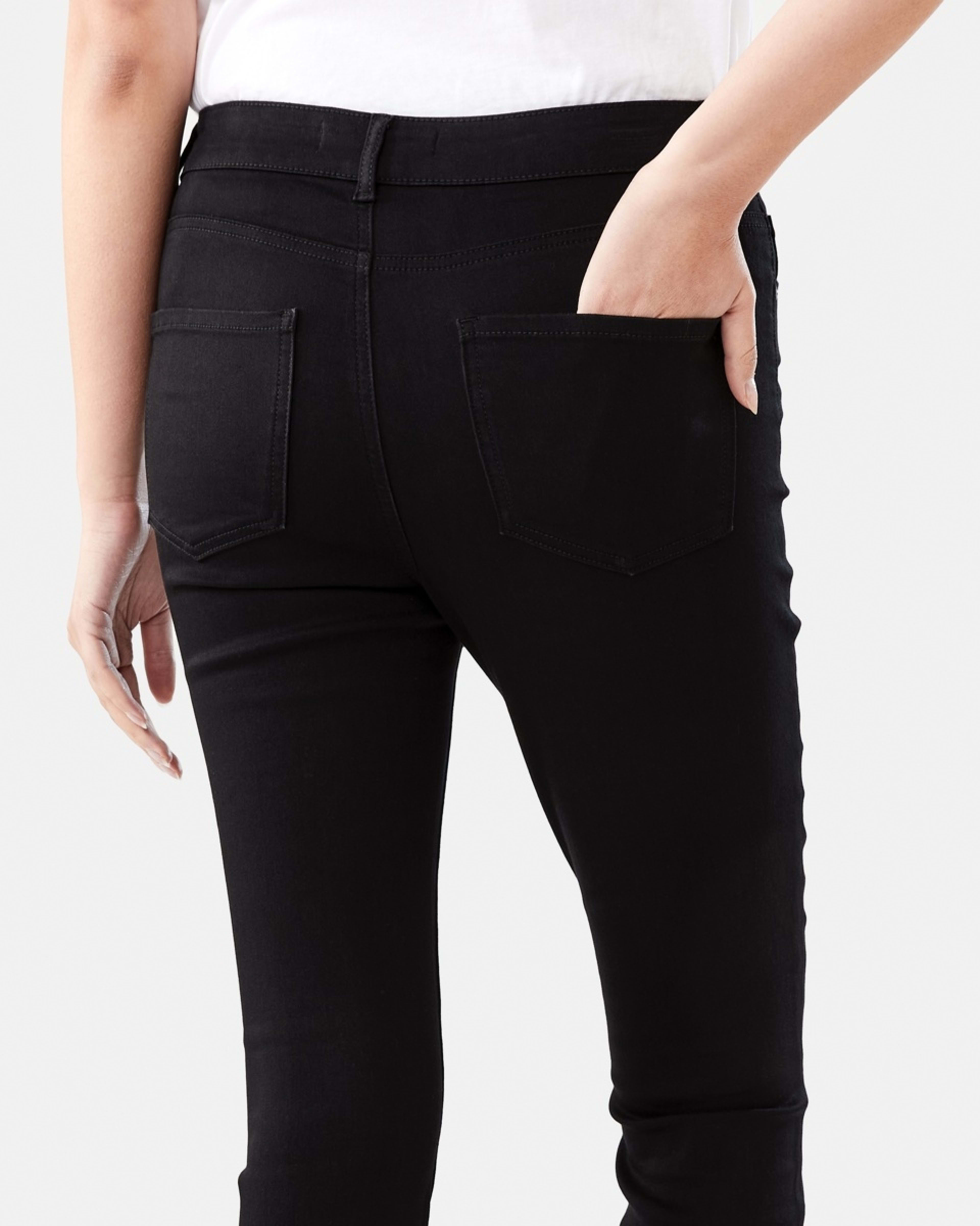 7 Soft Touch High Rise Jeans BLACK WASH, 7 of 9