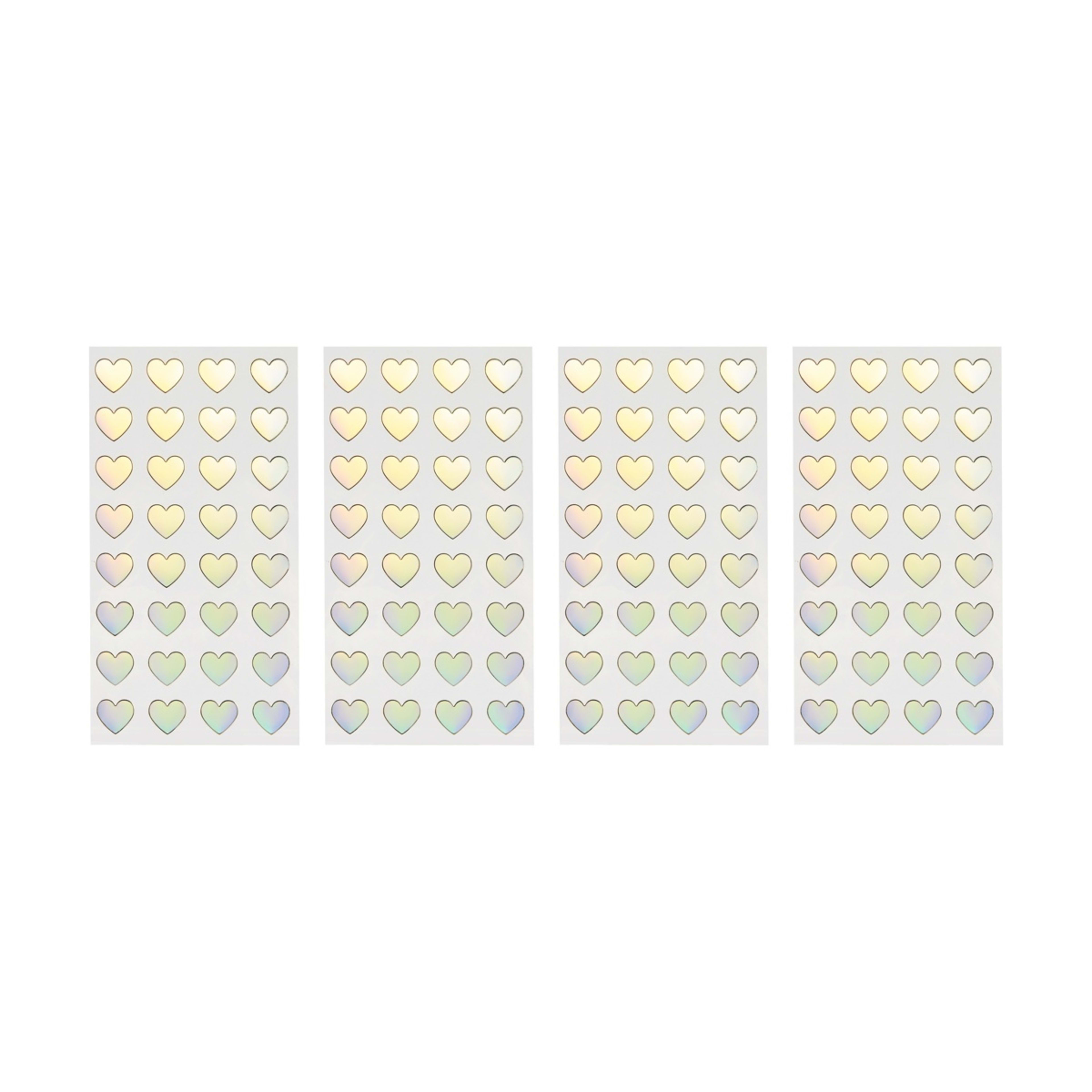 2 Iridescent Stickers - Heart, 2 of 2