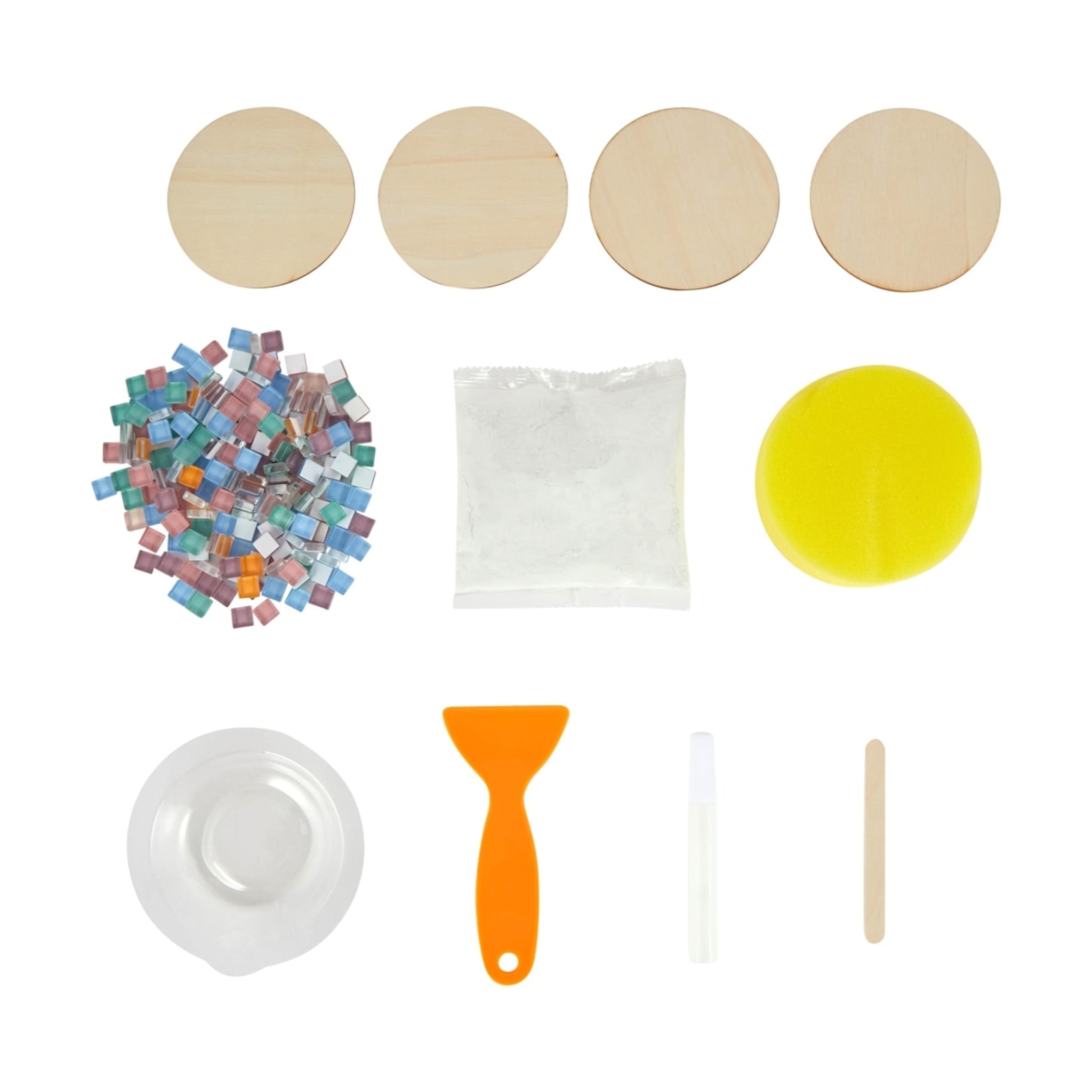 DIY Mosaic Coasters Craft Kit - Kmart
