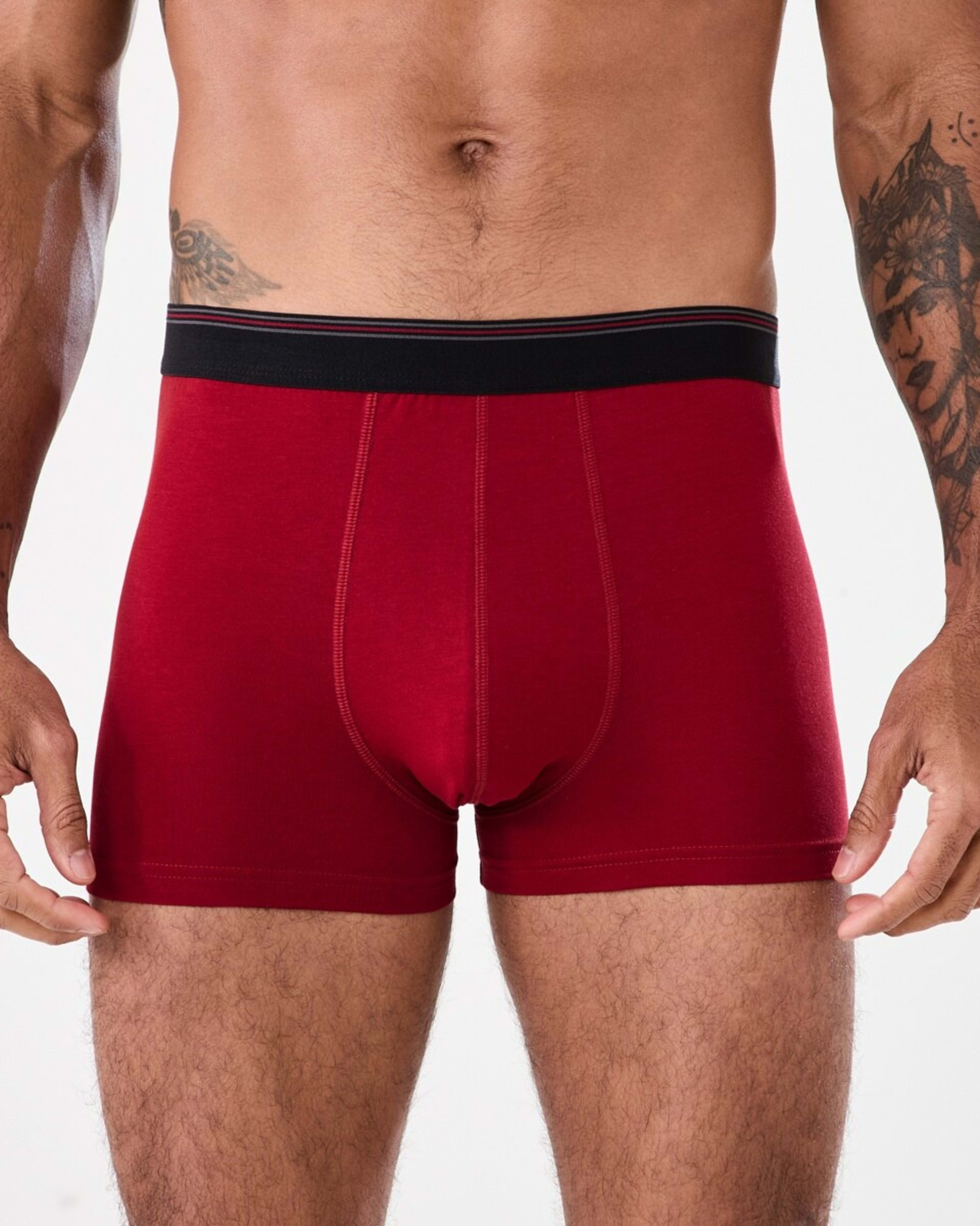 2 2 Pack Plain Trunks CHARCOAL, RED, 2 of 6