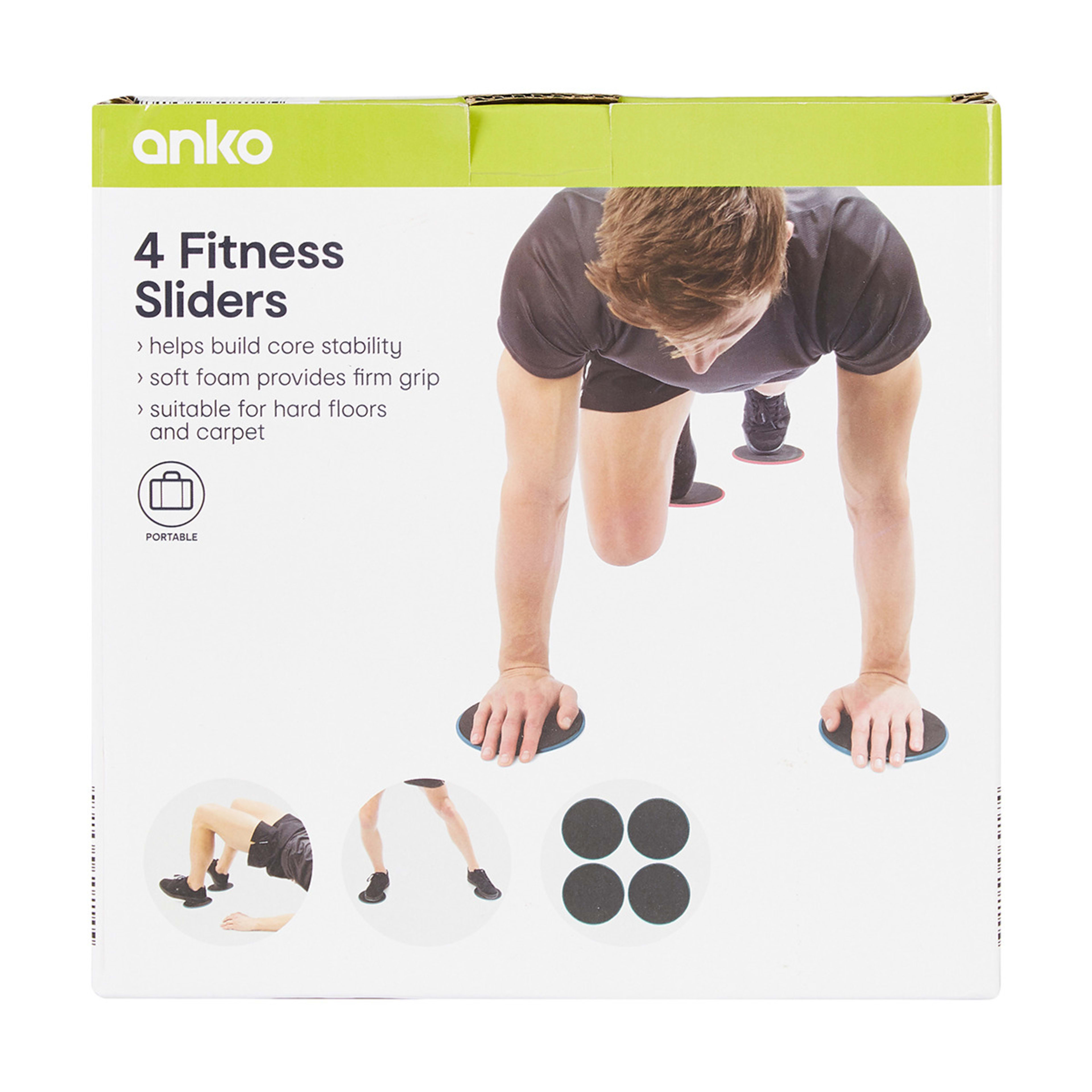 4 Pack Fitness Sliders Kmart