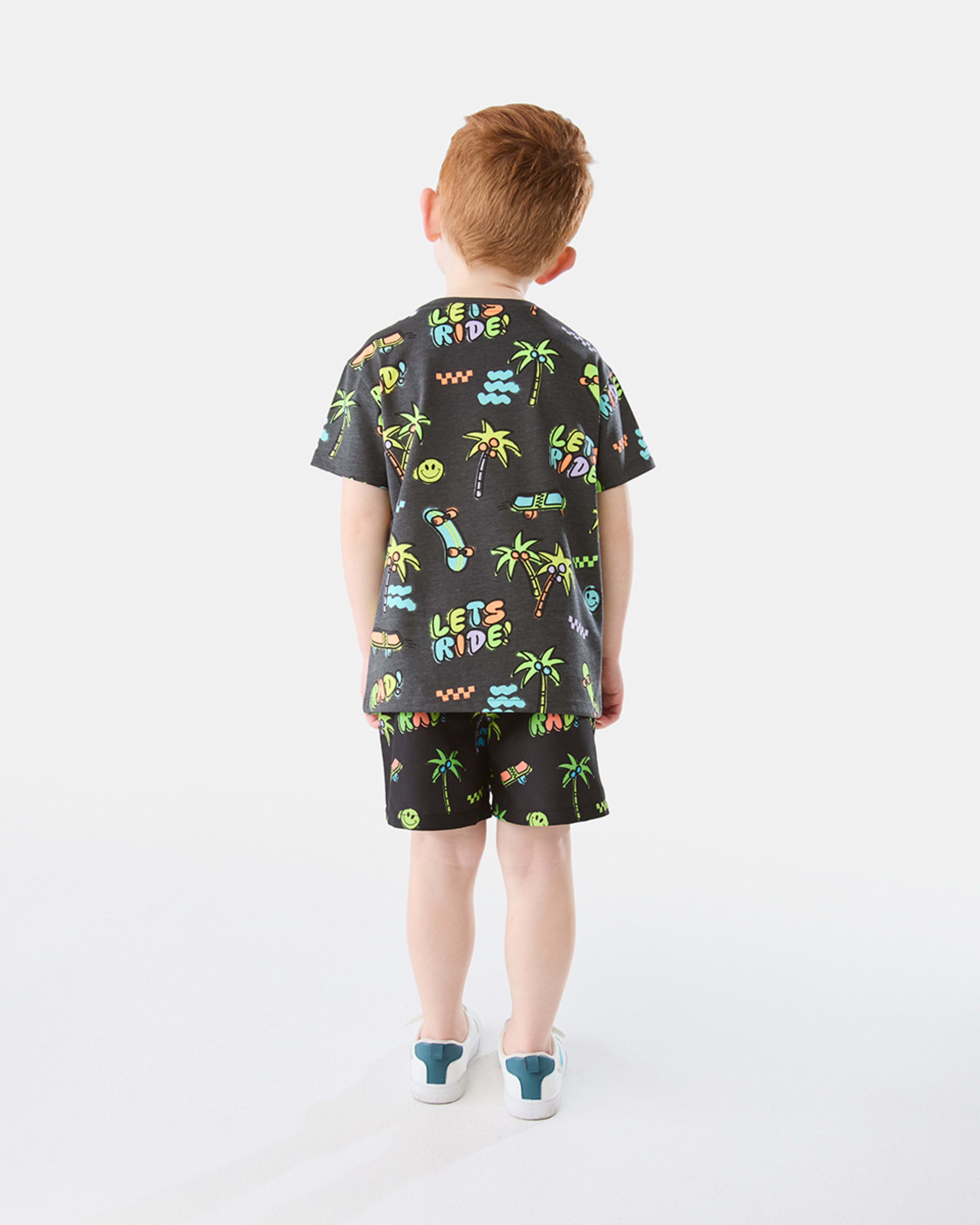 5 Printed Boardshorts Blk Skate, 5 of 8