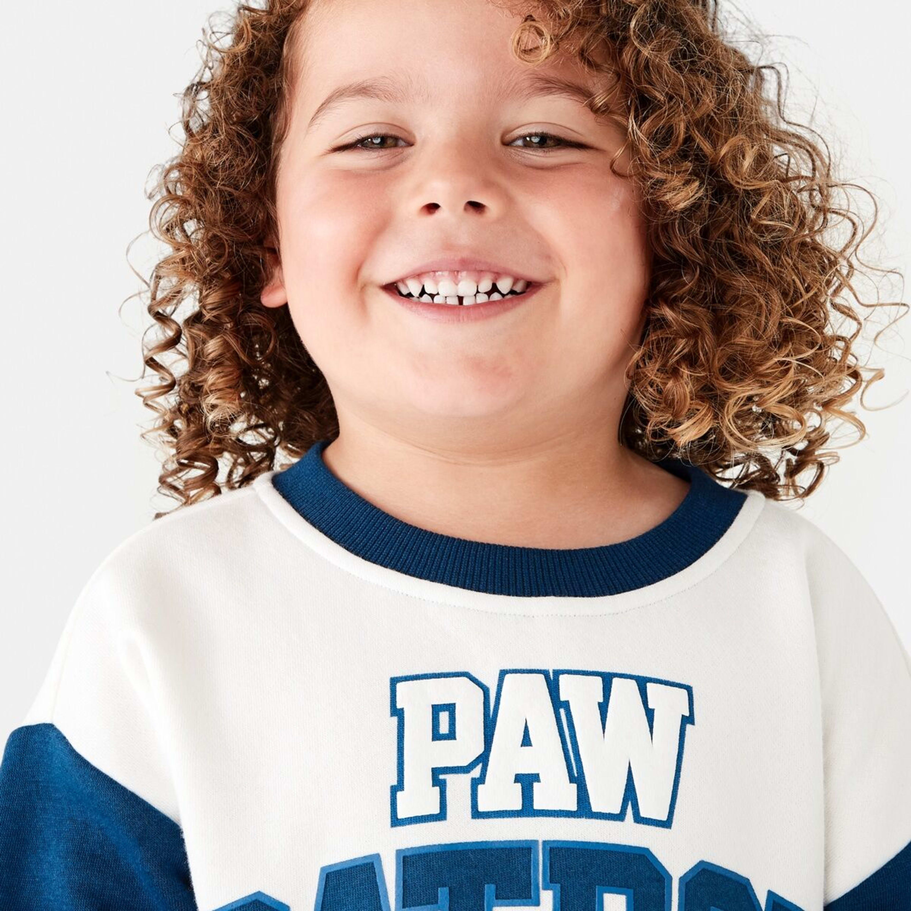 3 PAW Patrol License Print Crew Neck Sweatshirt Rubble Chase Marshall, 3 of 10