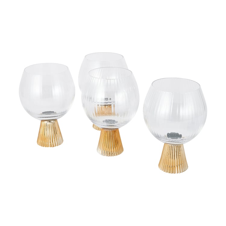 4 Gold Gin Cocktail Glasses Kmart
