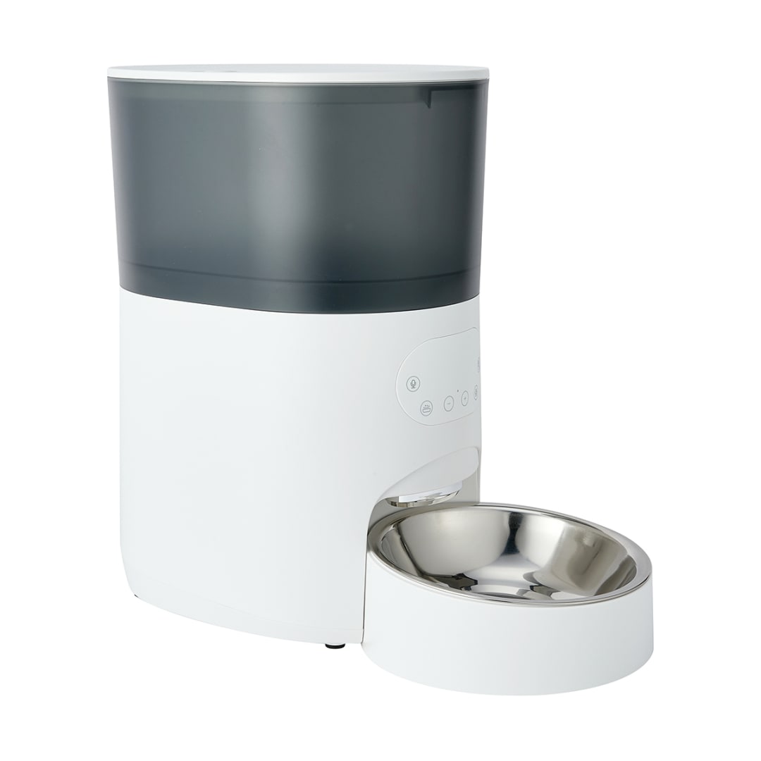 Automated 5L Pet Feeder White and Grey Kmart NZ