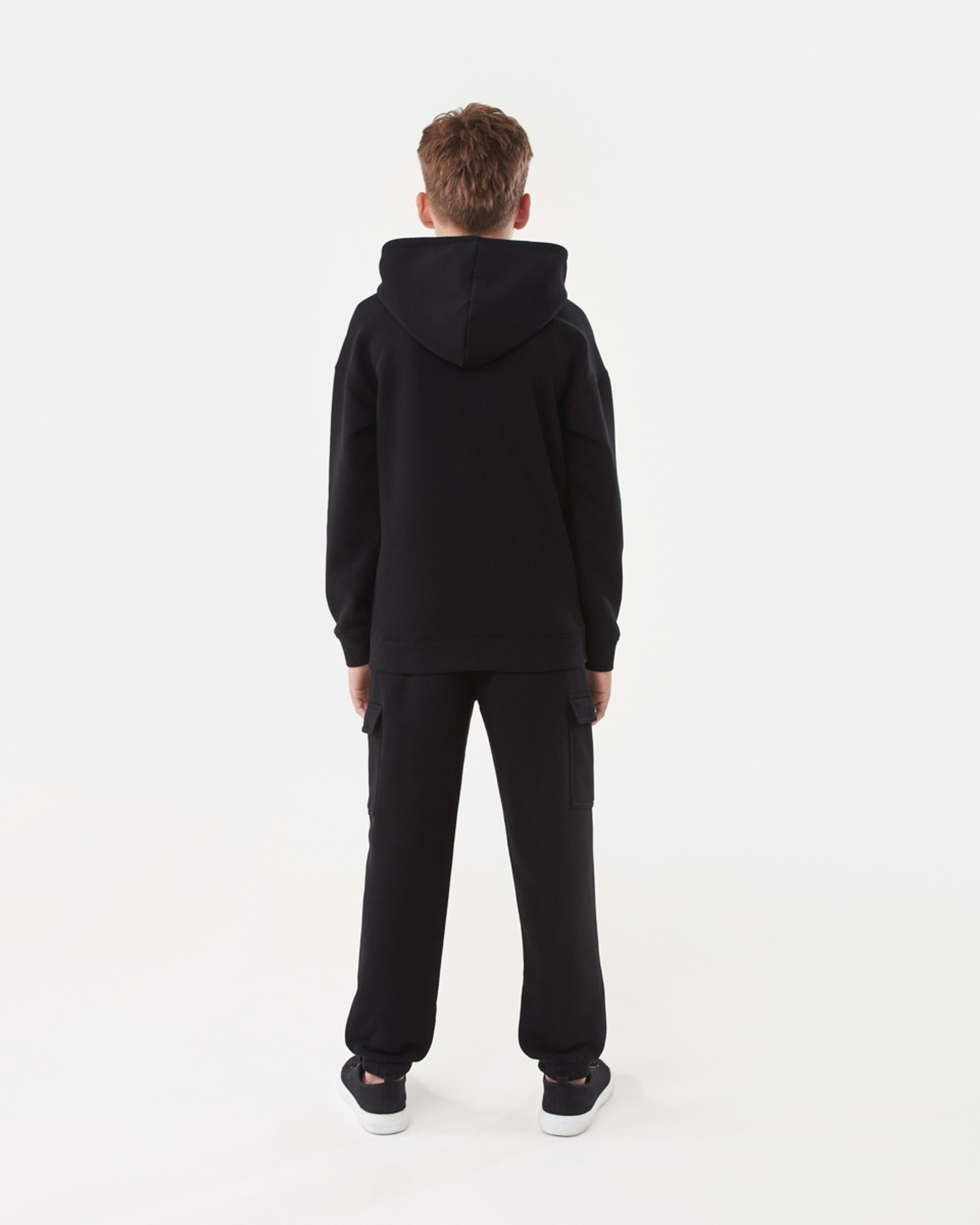 8 Oversized Hoodie With Pocket Black, 8 of 10
