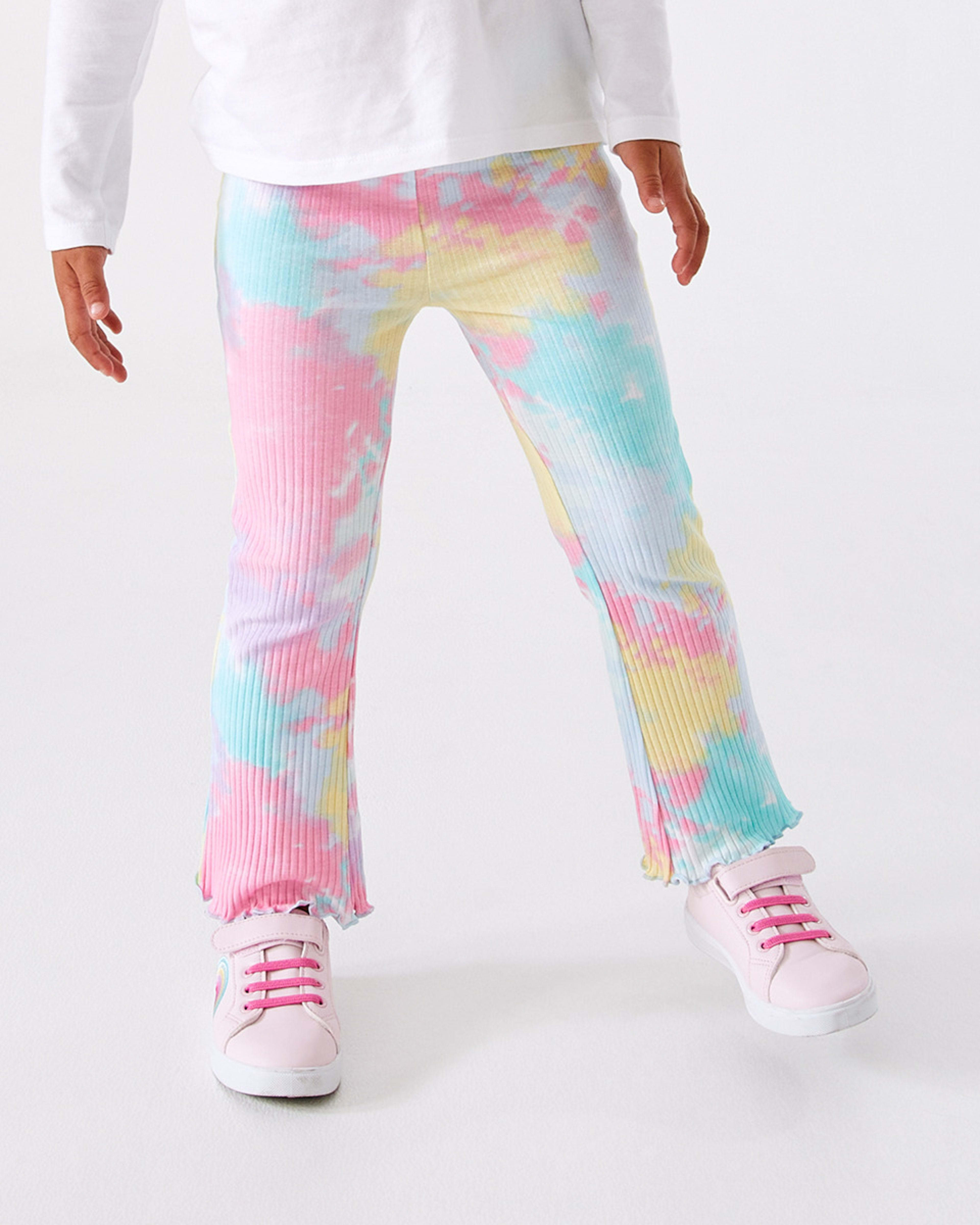1 Rib Flare Leggings Pst Tiedye, 1 of 8