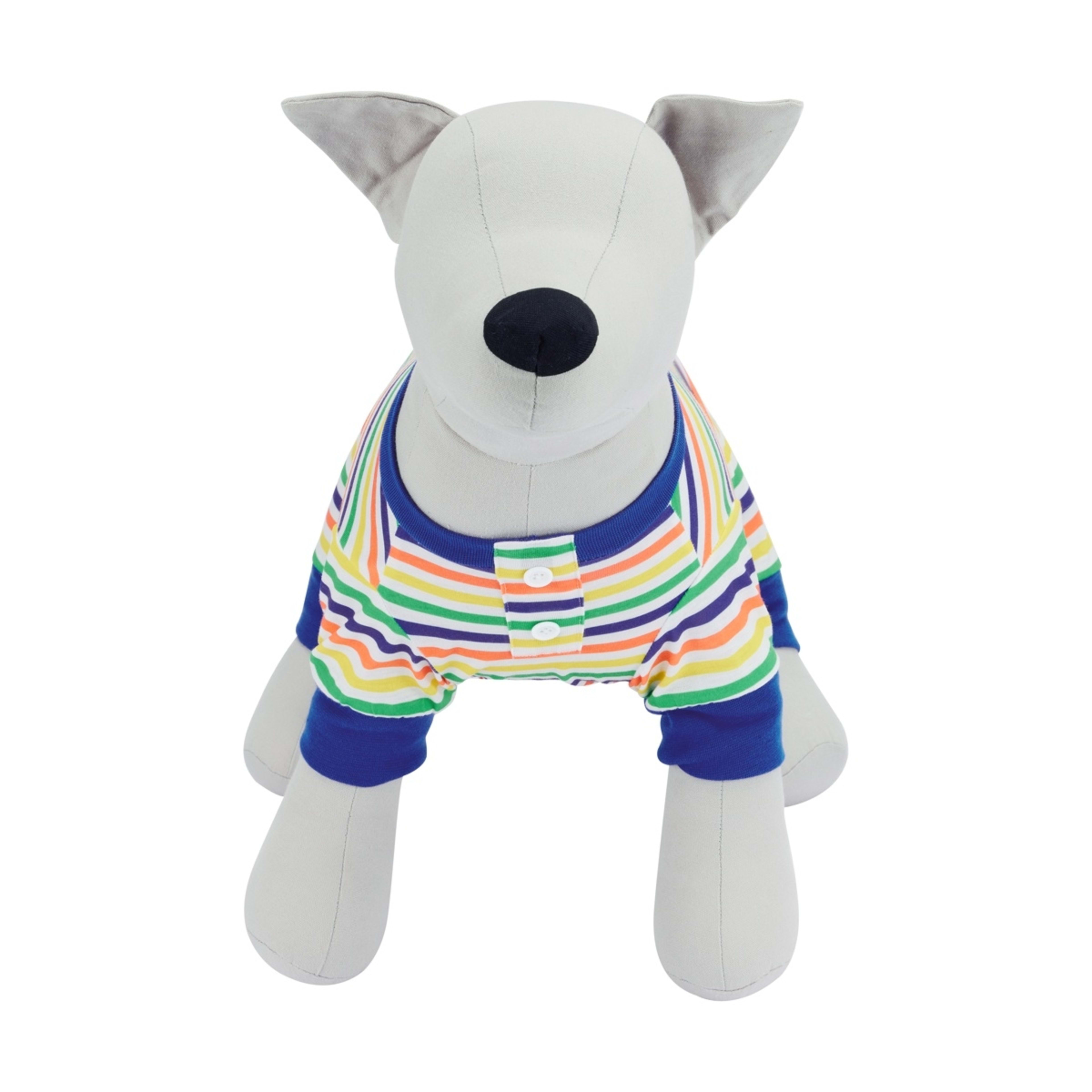 4 Pet Stripe Pyjamas - Large, Blue, 4 of 9