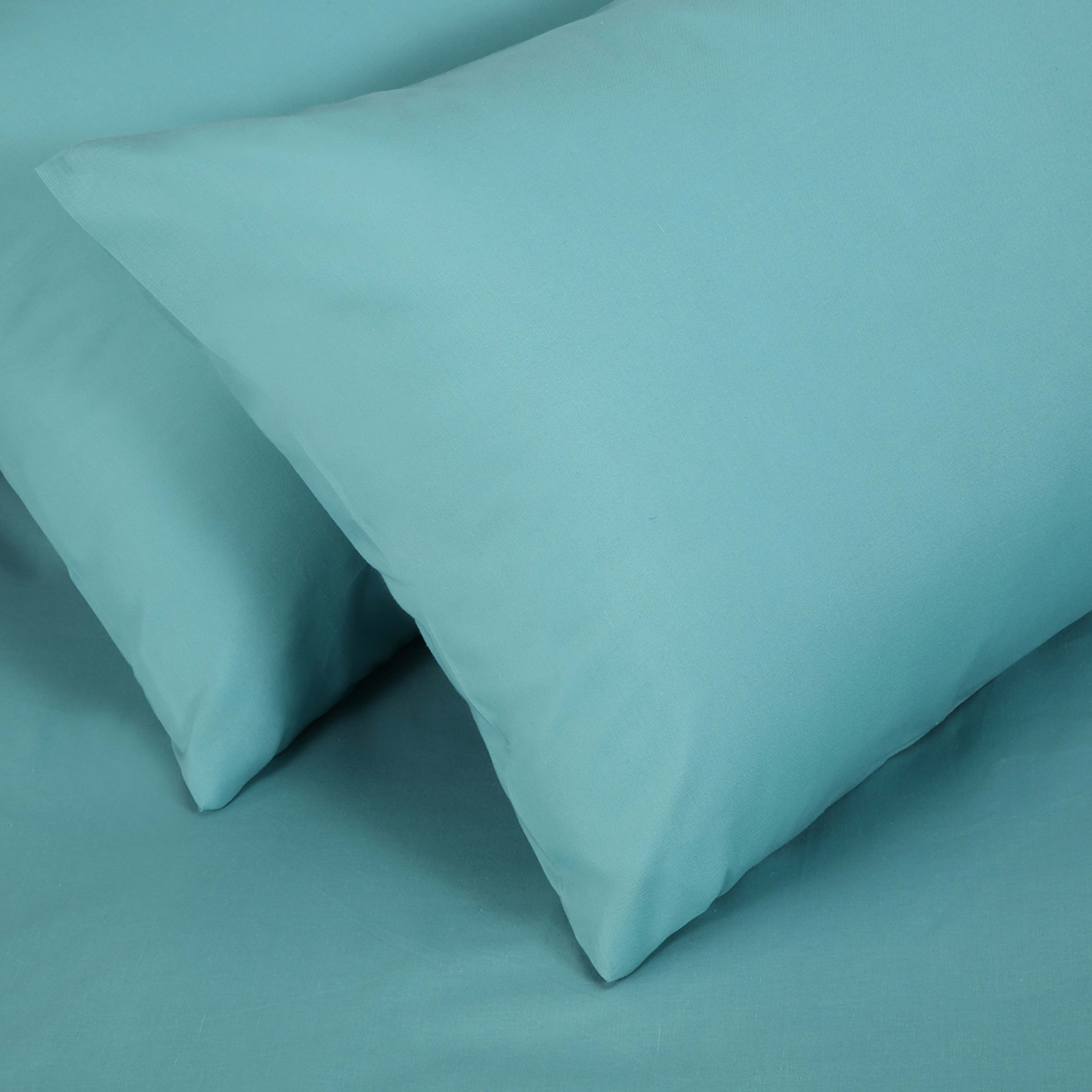 180 Thread Count Sheet Set Double Bed, Aqua Kmart