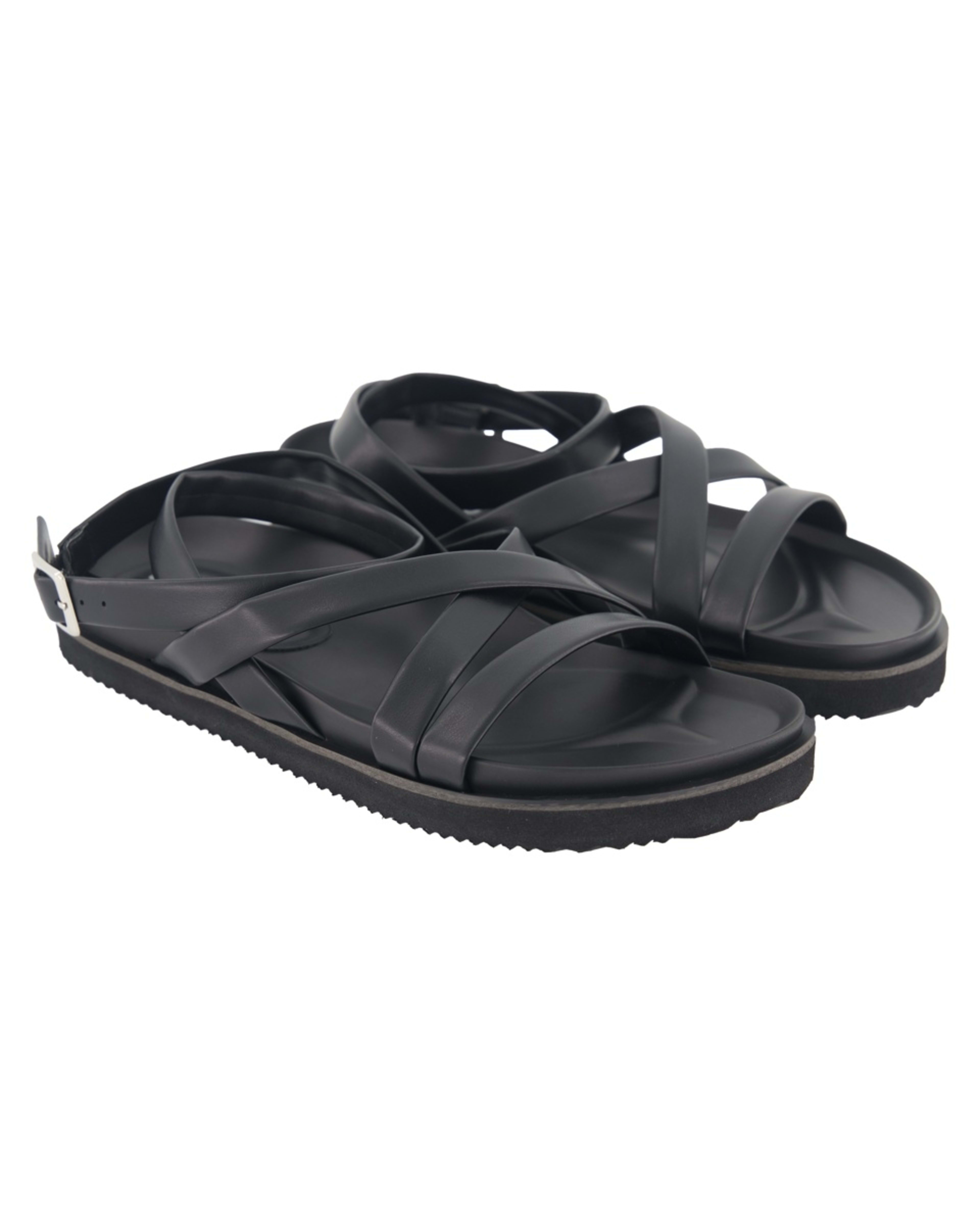 2 Gladiator Footbed Sandals Black, 2 of 5