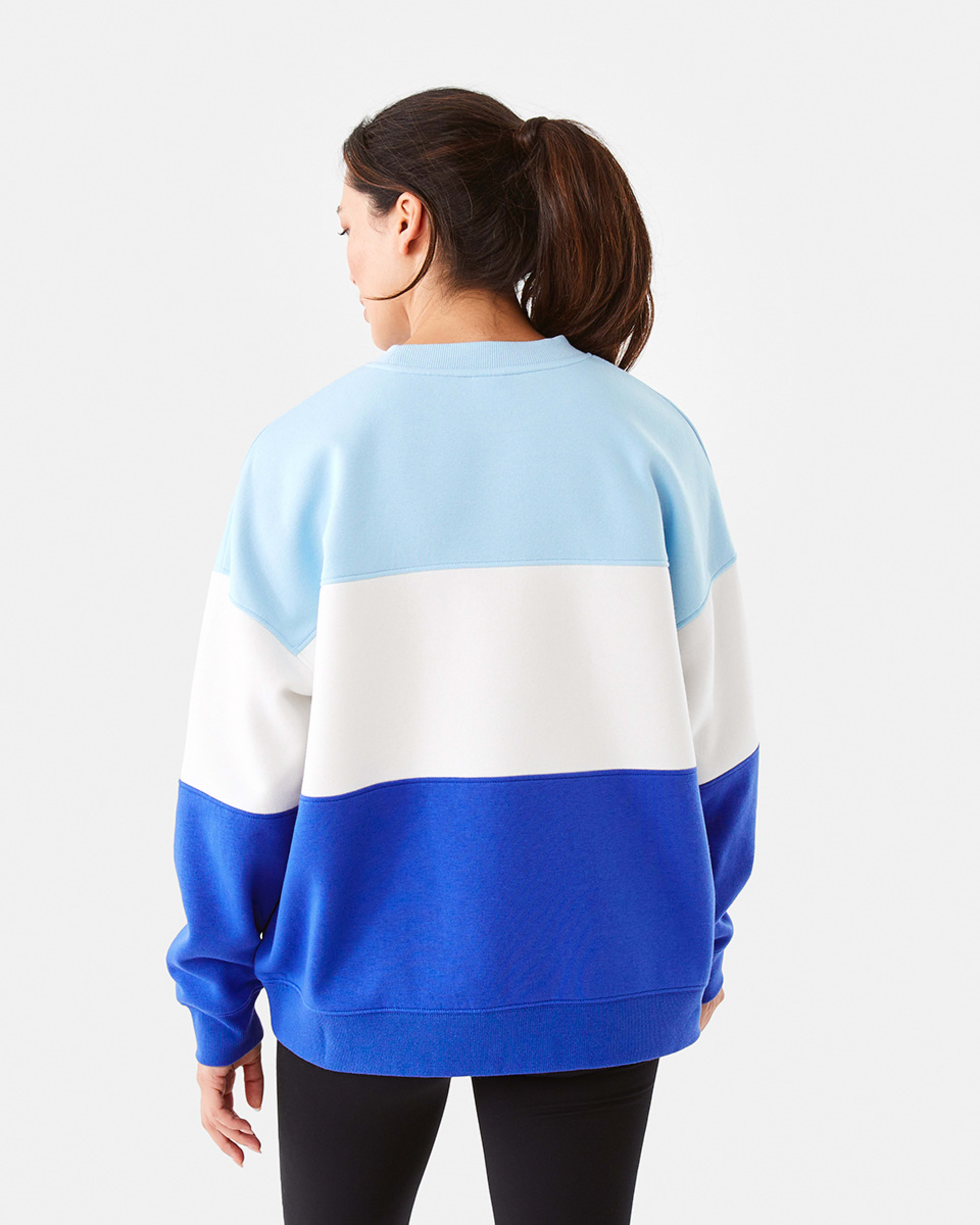 Active Everlast Womens Colour Block Crew Neck Sweatshirt Kmart