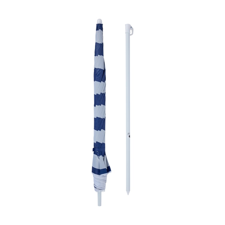 2m Stripe Beach Umbrella Kmart