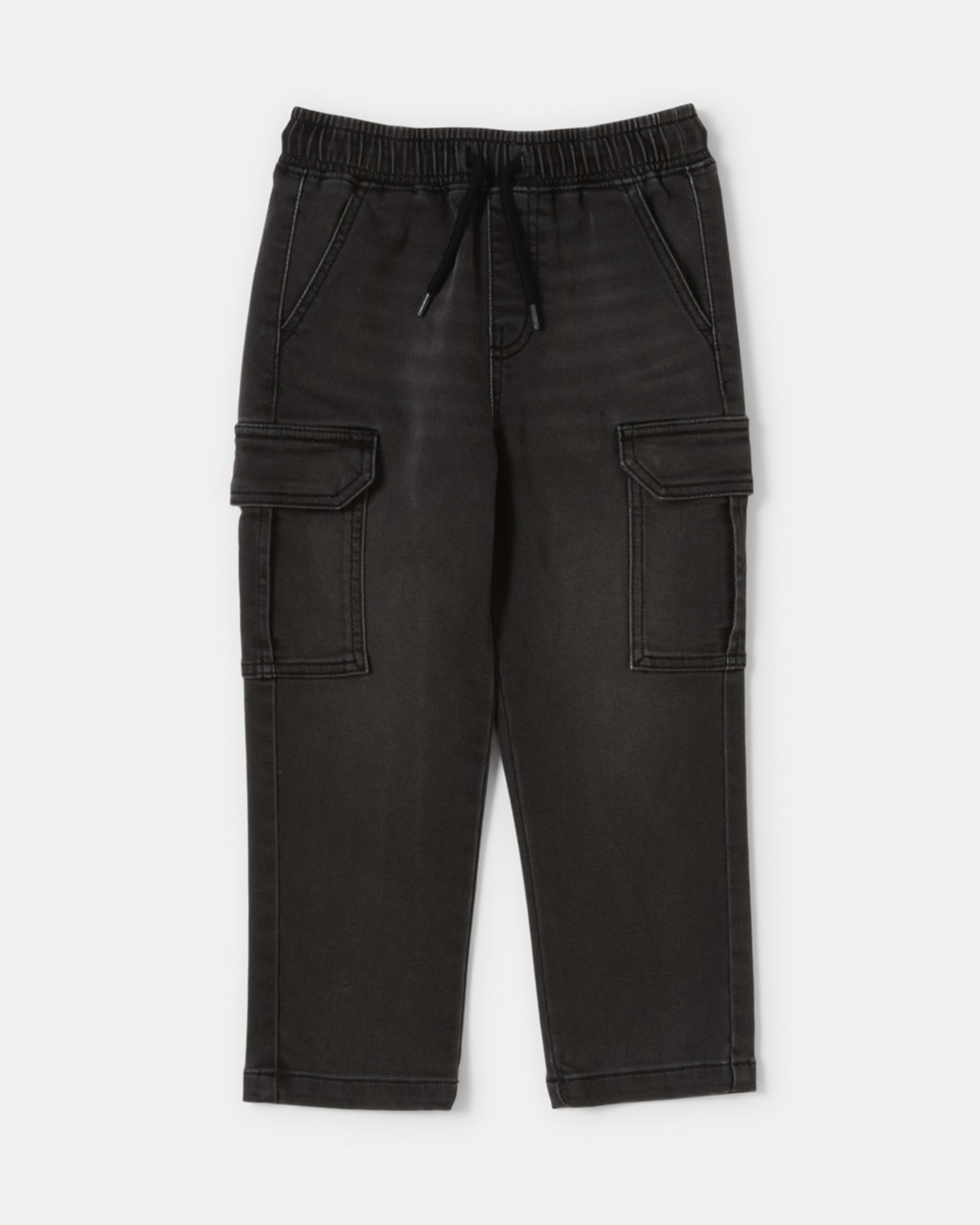 8 Denim Cargo Pants BLACK WASH, 8 of 9